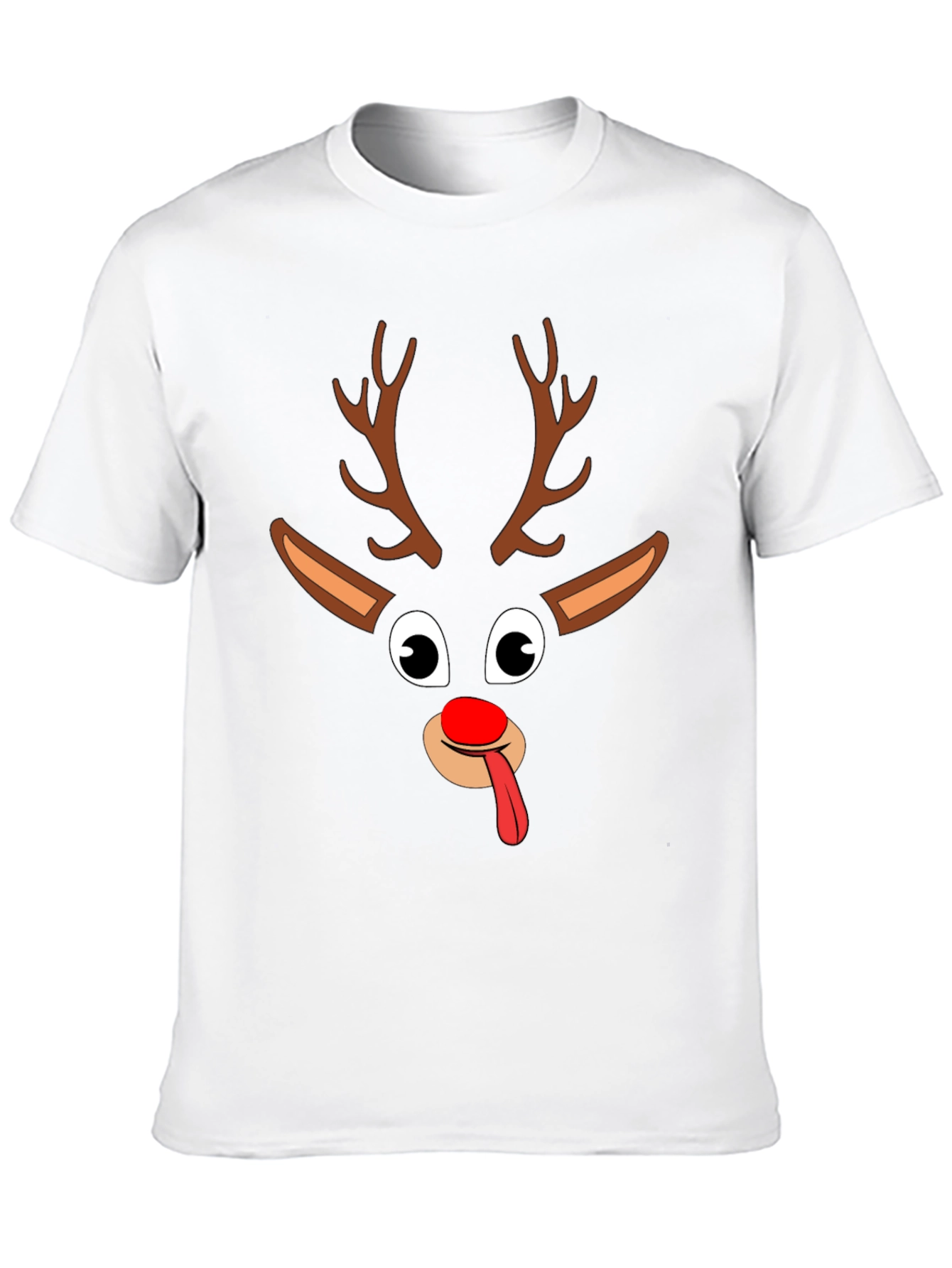Funny Reindeer Christmas Graphic Tee Shirt
