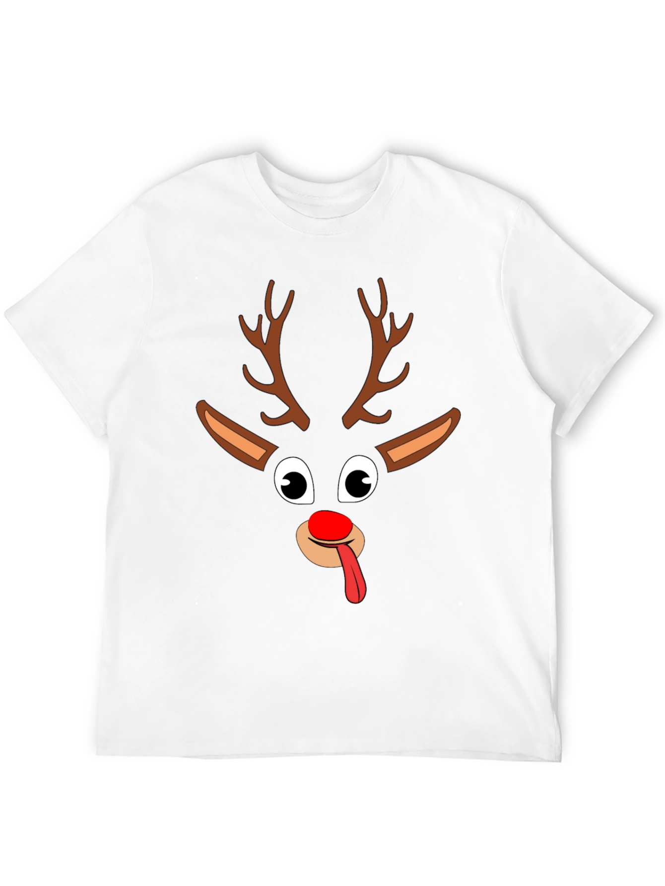 Funny Reindeer Christmas Graphic Tee Shirt