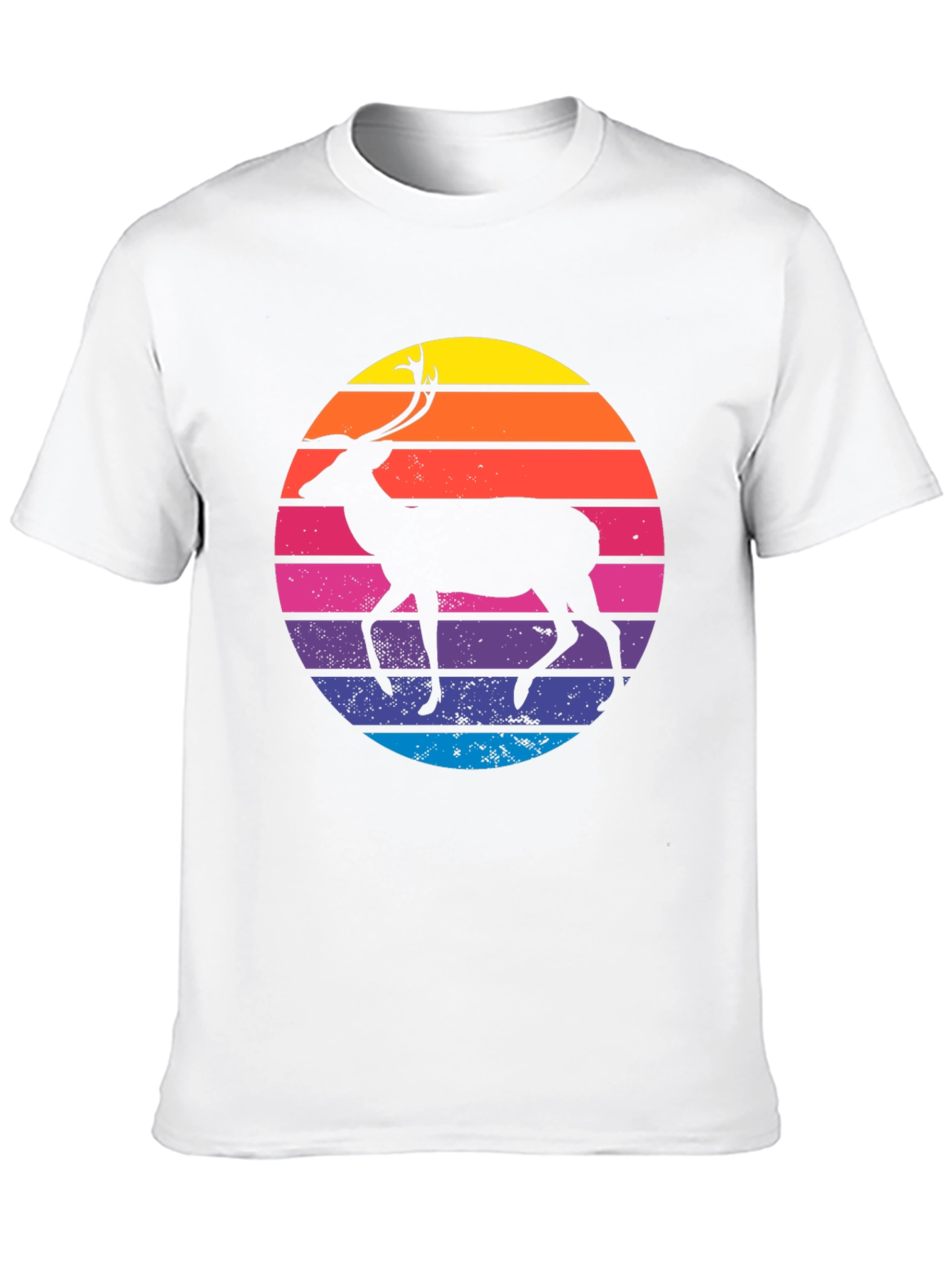 Retro Deer Silhouette T-Shirt