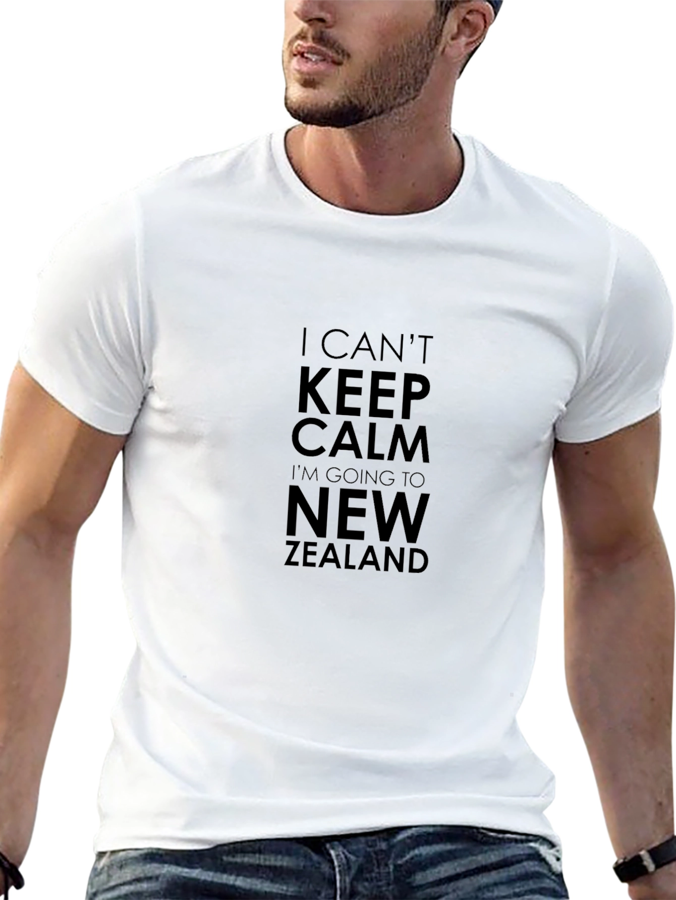 I Cant Keep Calm New Zealand Black T-Shirt