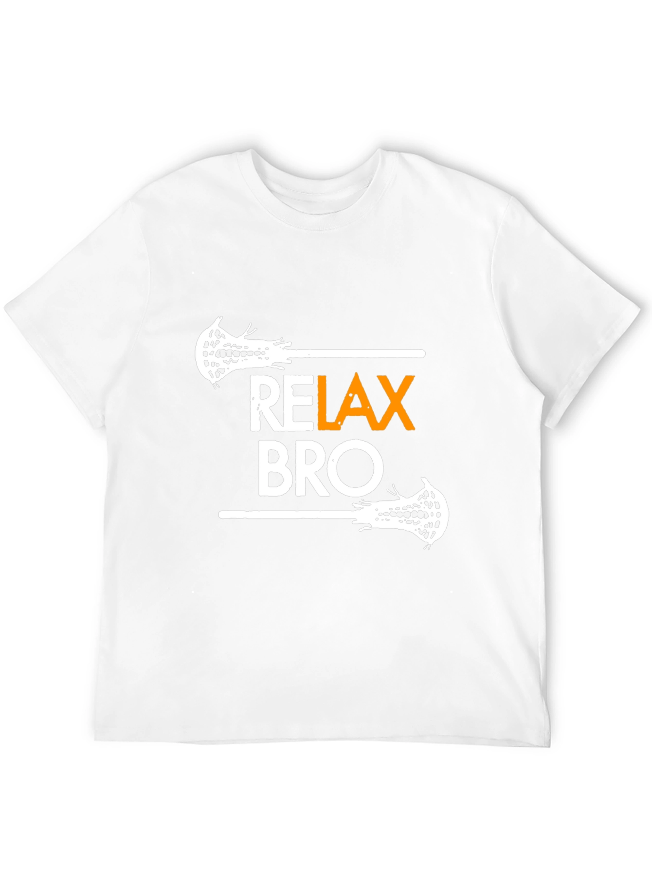 Relax Bro Lacrosse Graphic Tee - Black T-Shirt