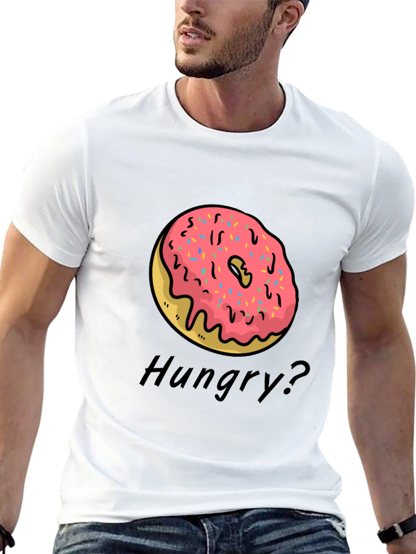 Donut Graphic T-Shirt - Hungry? Tee