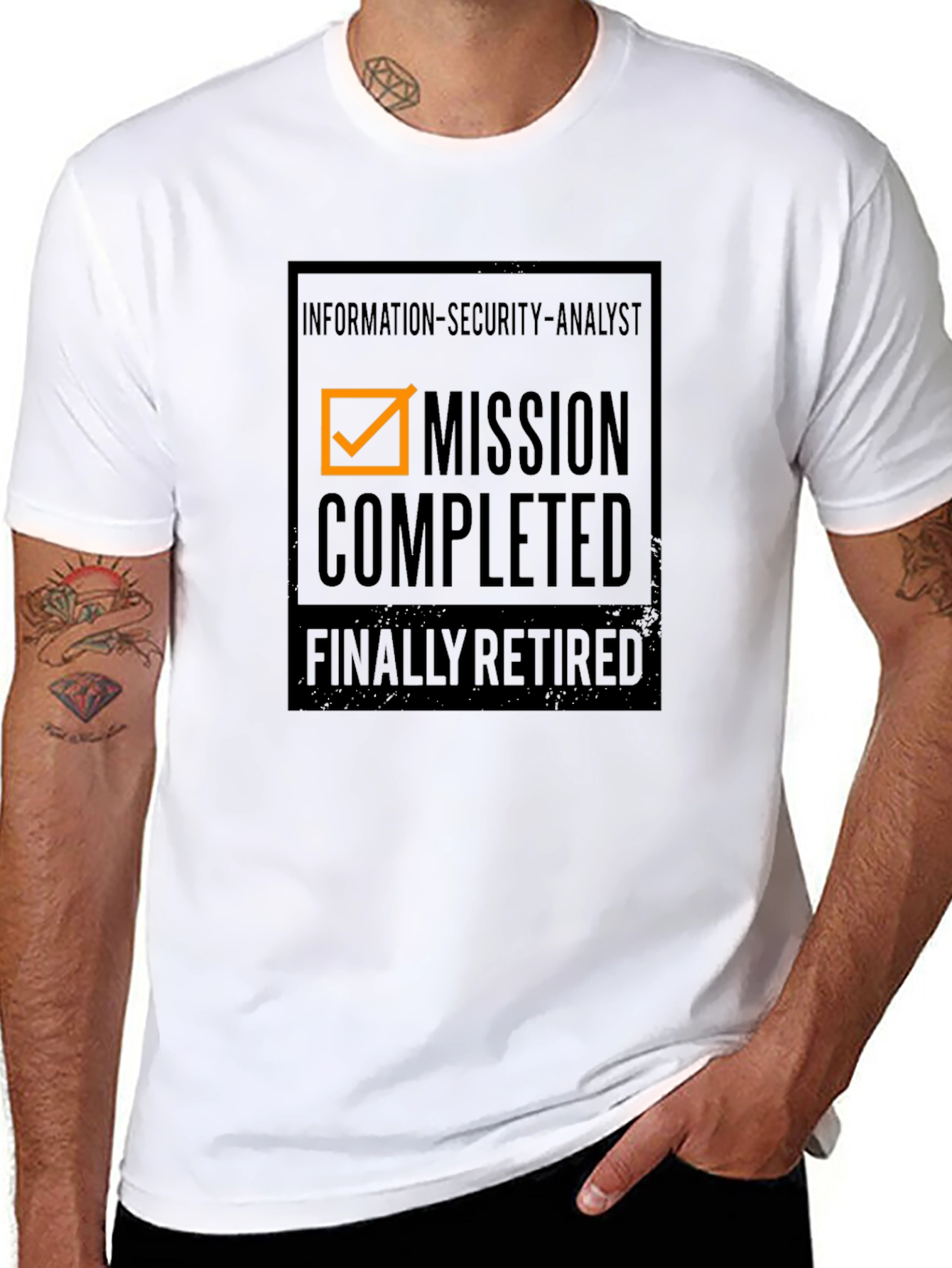 Mission Completed Retired Information Security Analyst T-Shirt