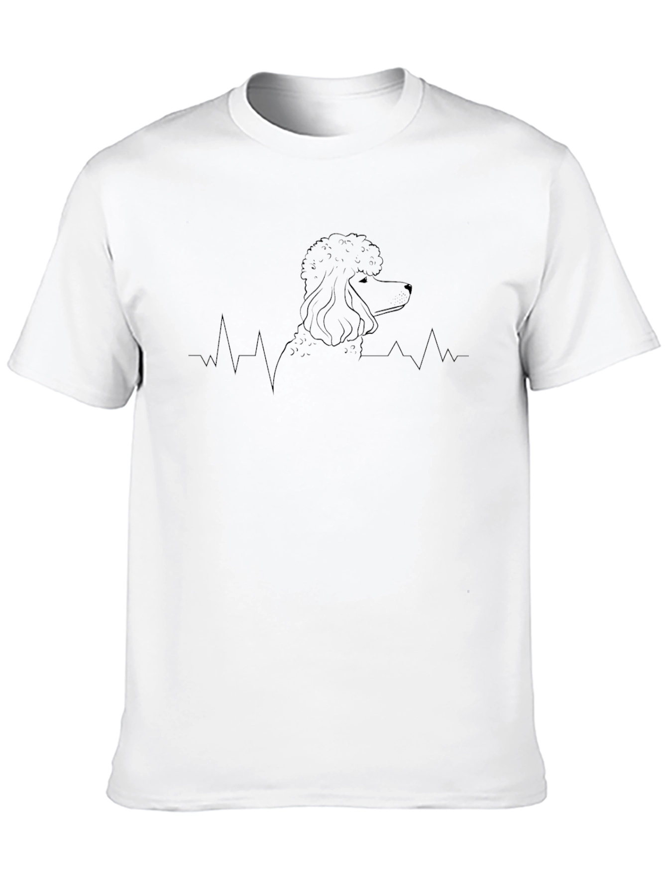 Poodle Heartbeat T-Shirt - Unique Dog Lover Tee