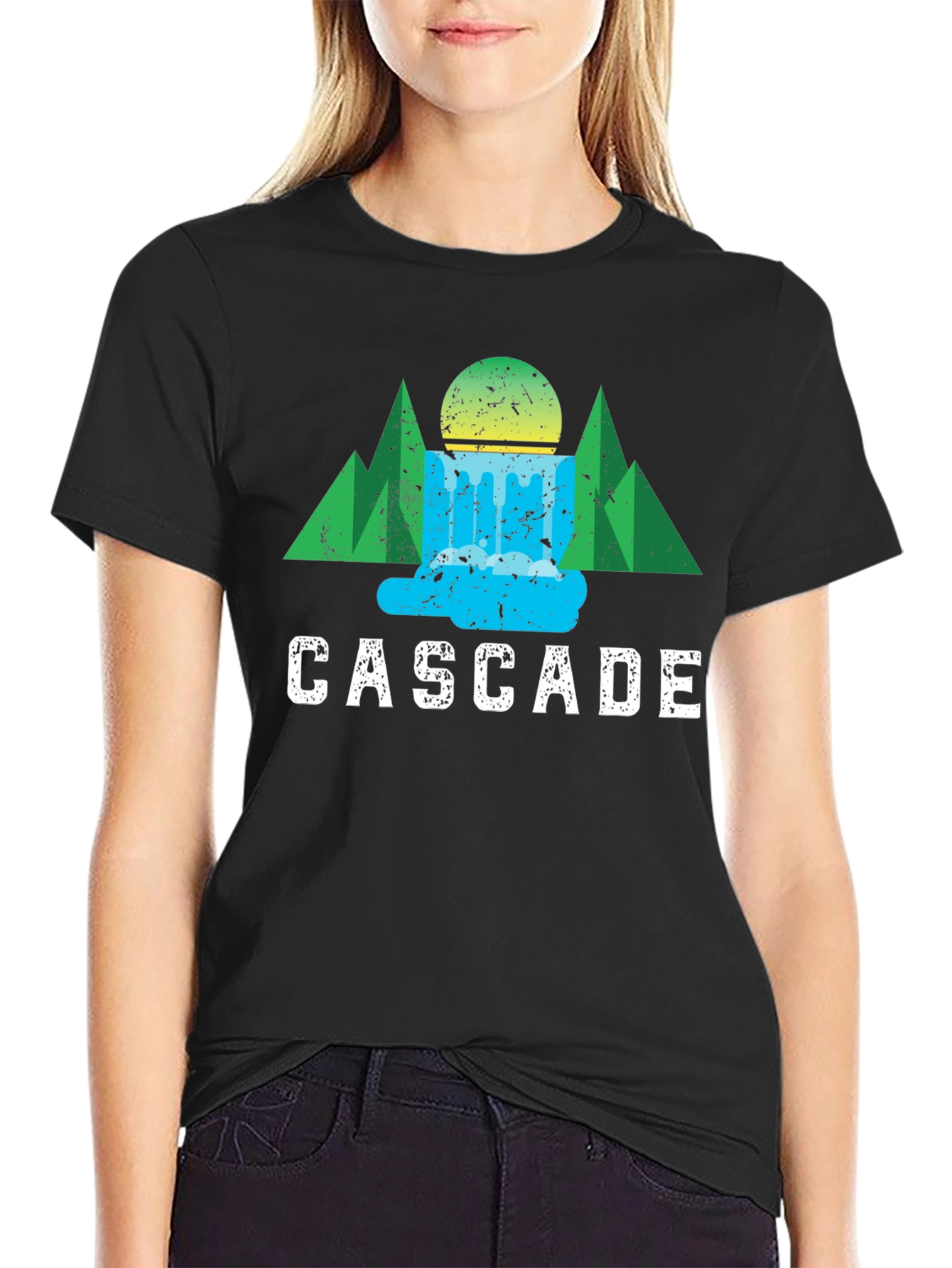 Cascade Graphic Tee - Nature Inspired Design