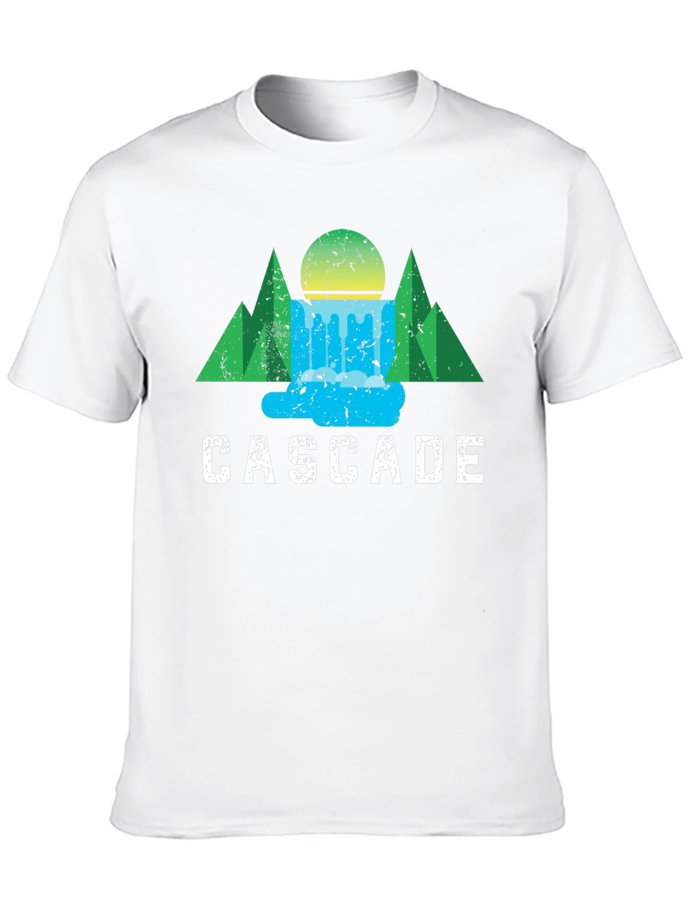 Cascade Graphic Tee - Nature Inspired Design