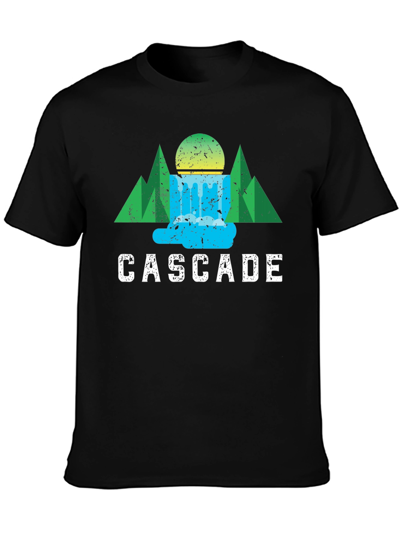 Cascade Graphic Tee - Nature Inspired Design