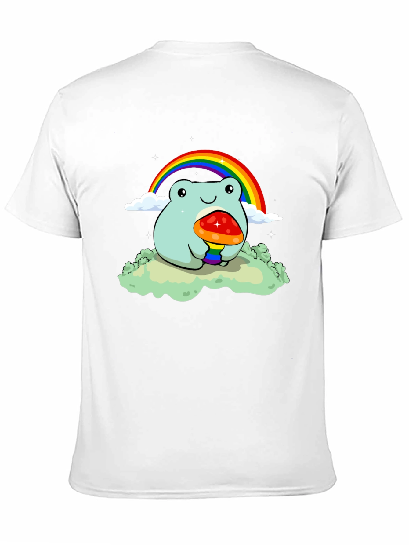 Frog Rainbow Mushroom Graphic Tee
