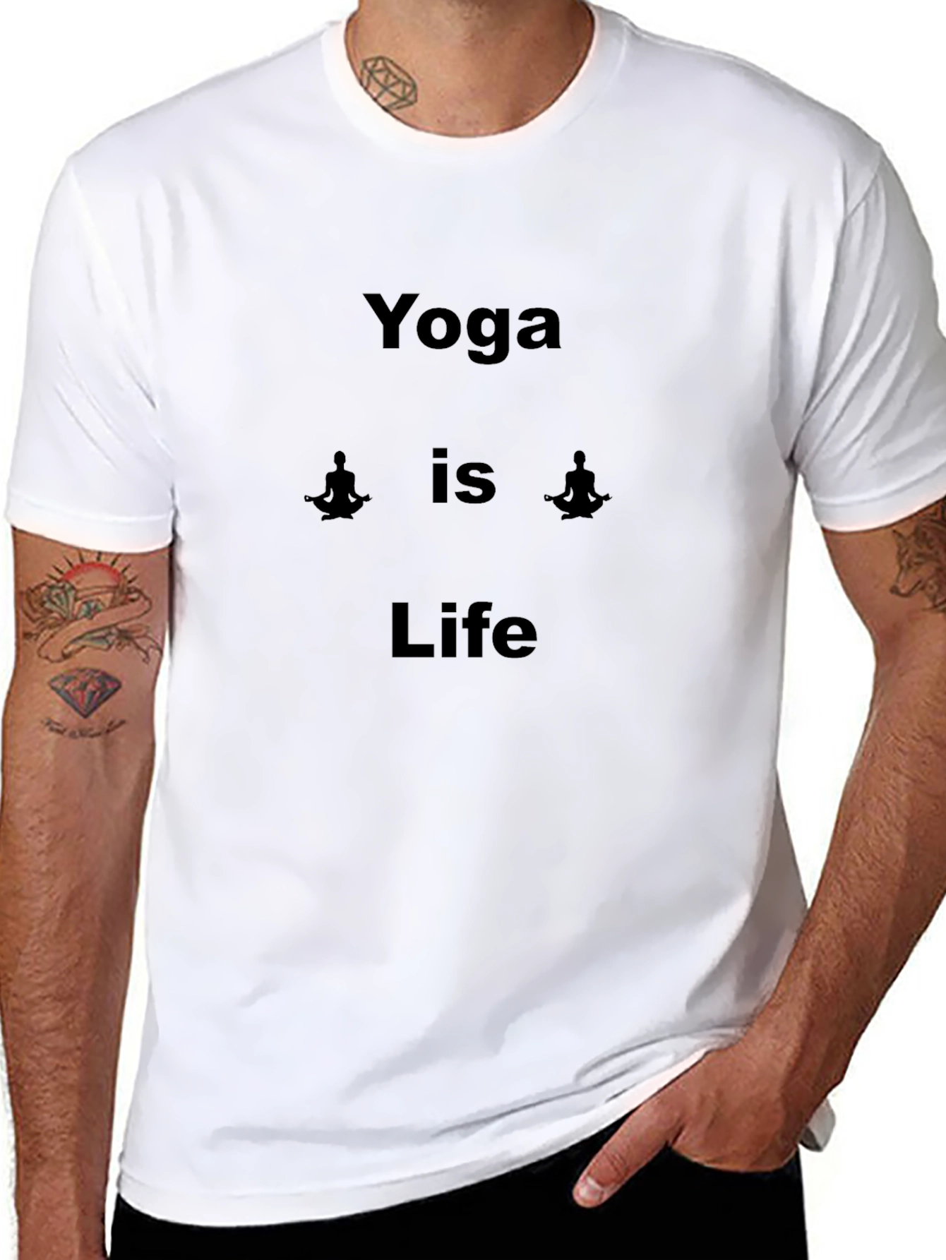 Yoga is Life Black T-Shirt