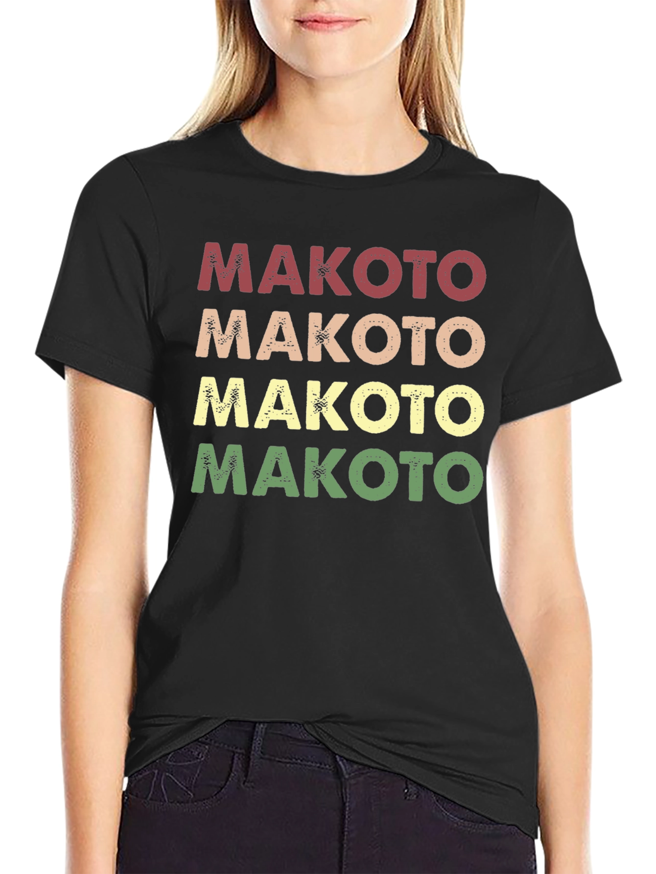Makoto Retro Style Graphic T-Shirt