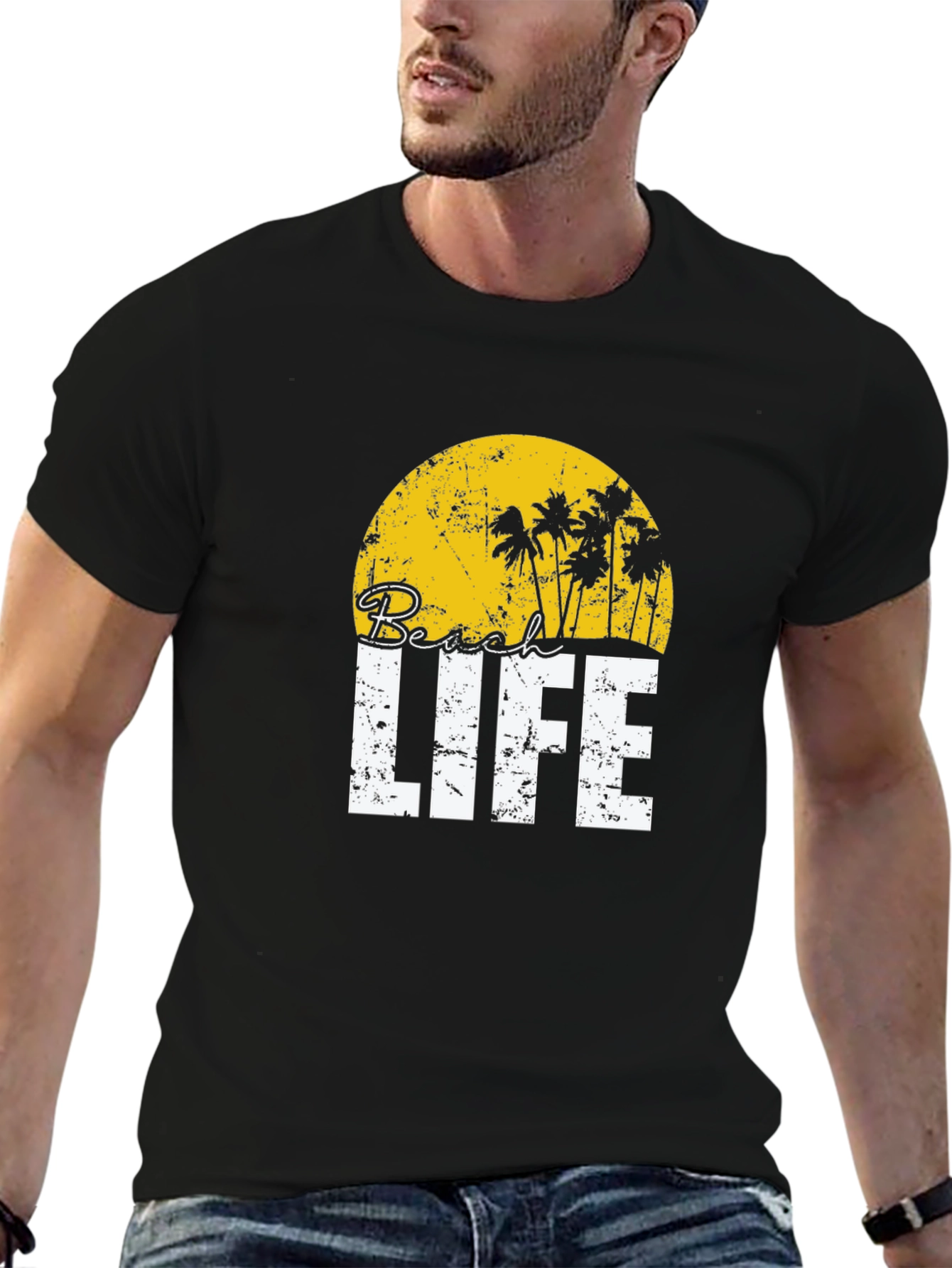 Beach Life T-Shirt - Tropical Palm Tree Graphic Tee