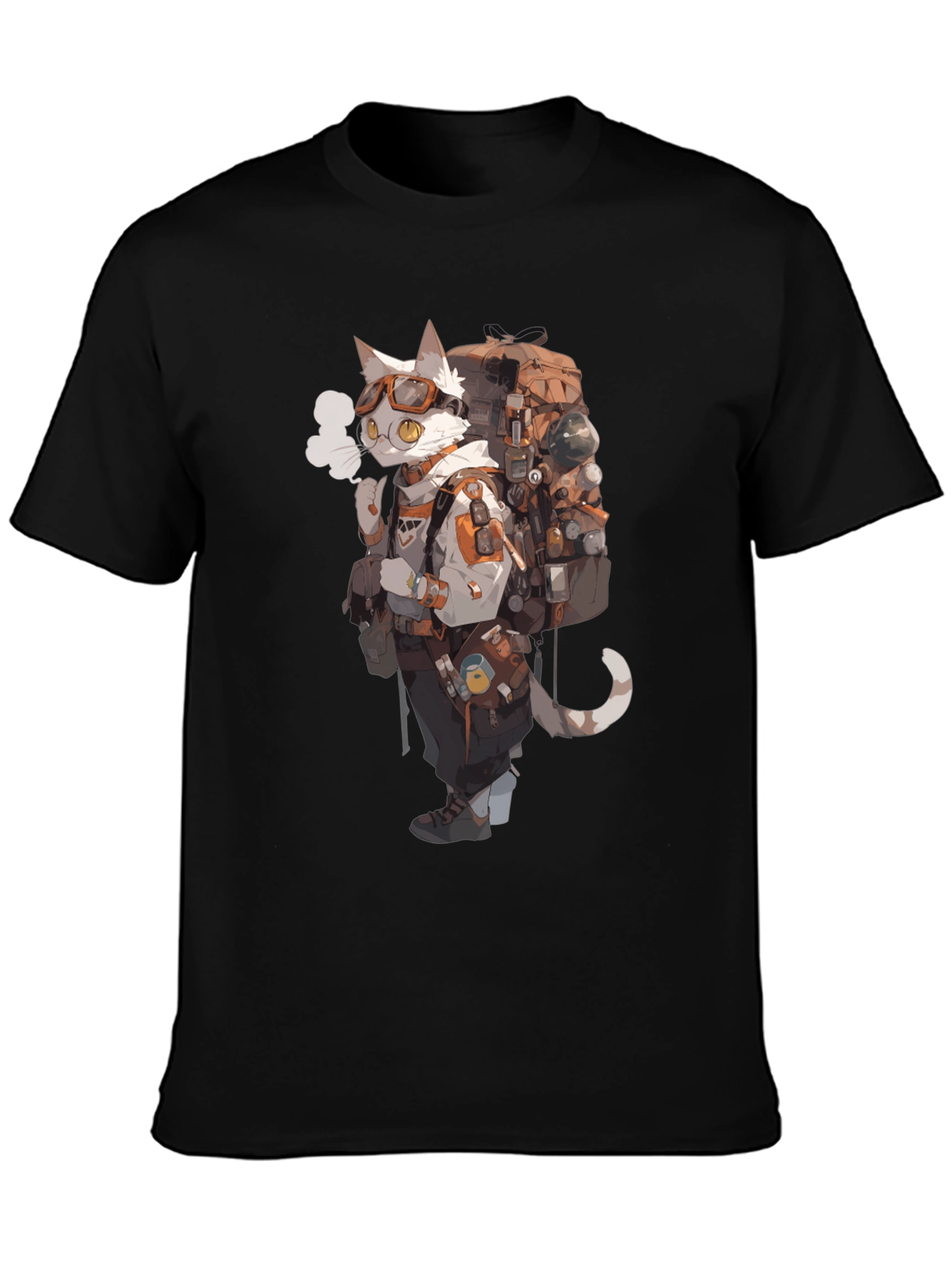 Cat Adventurer Graphic Tee
