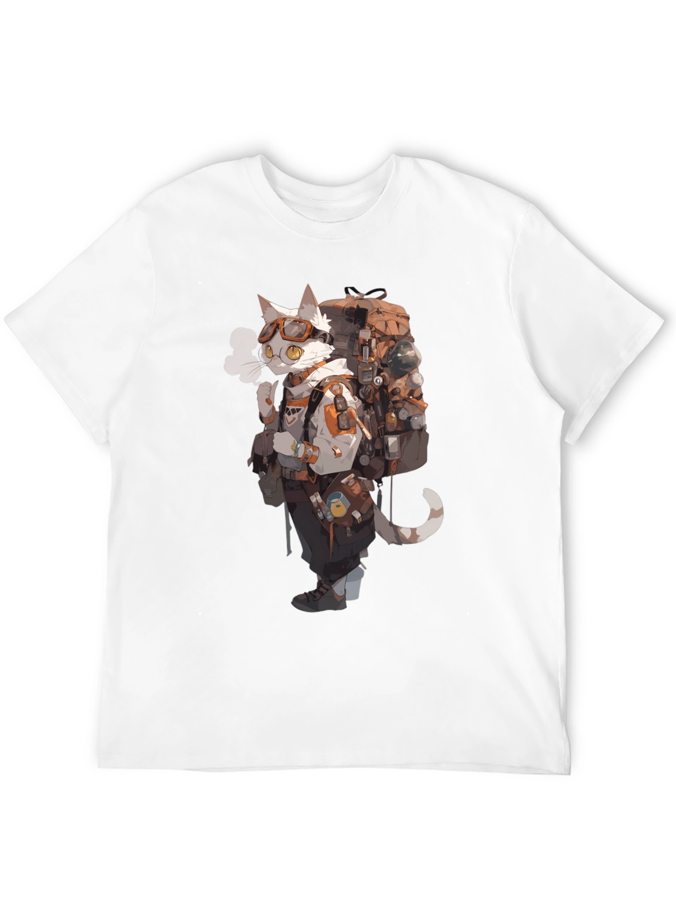 Cat Adventurer Graphic Tee