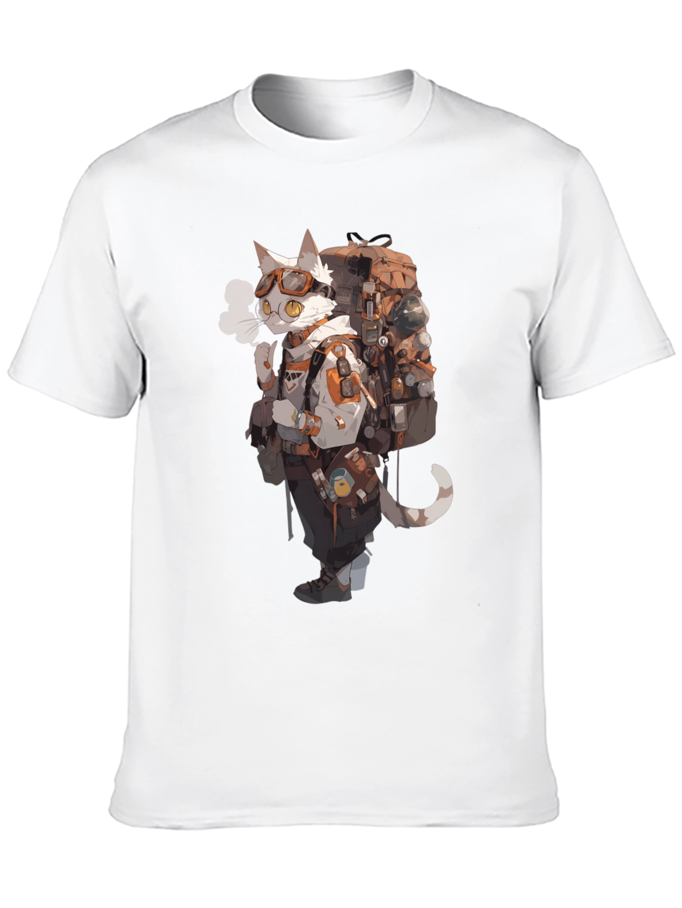 Cat Adventurer Graphic Tee