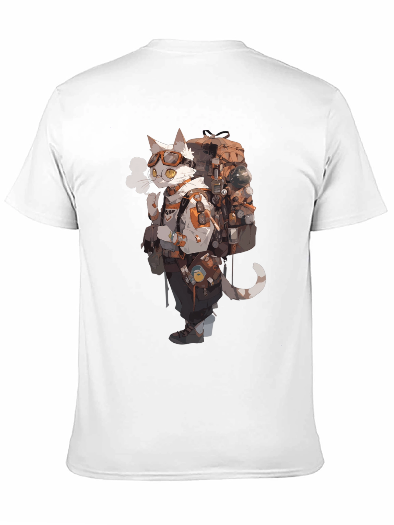Cat Adventurer Graphic Tee