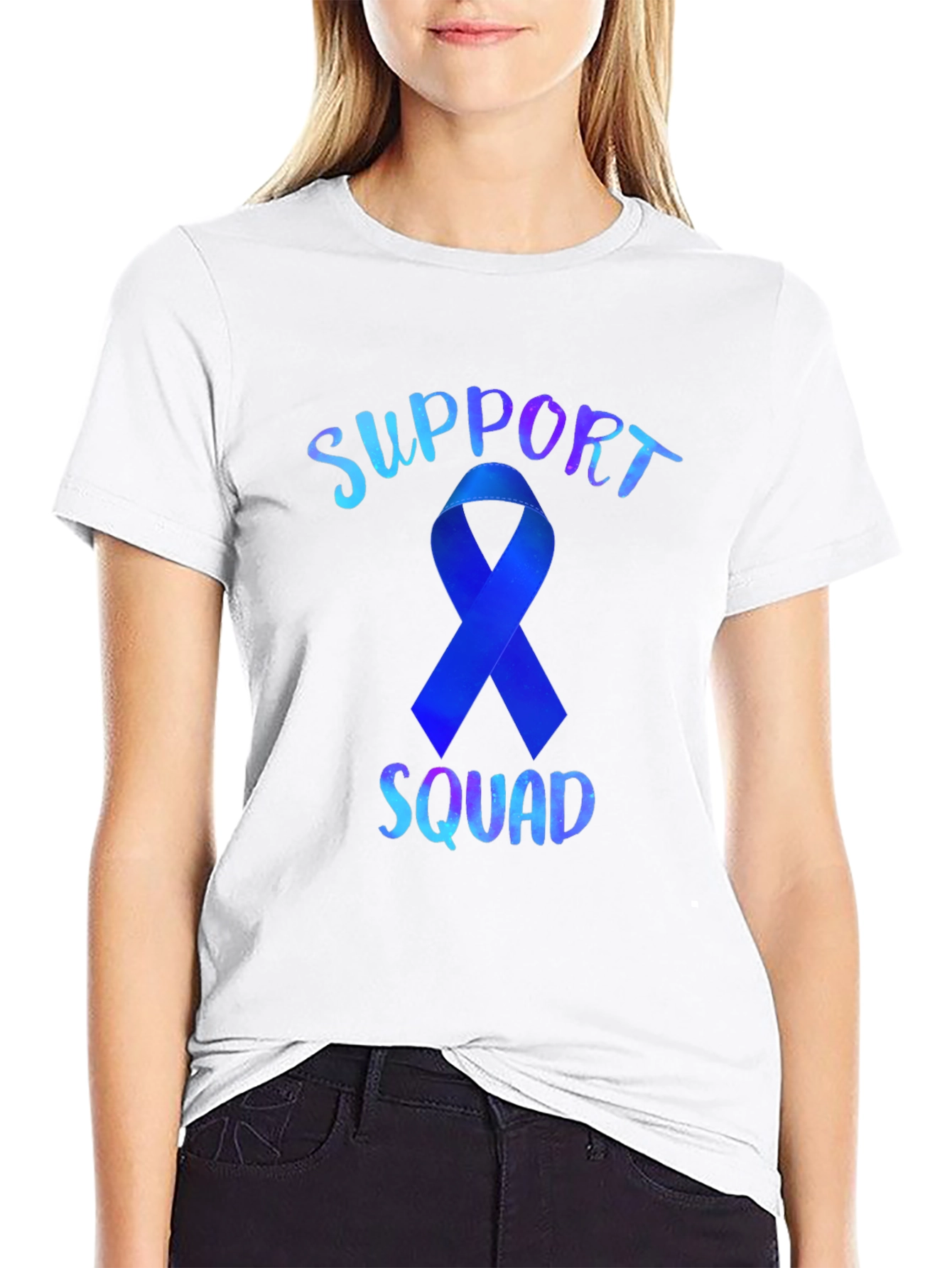 Support Squad Ribbon Graphic Tee