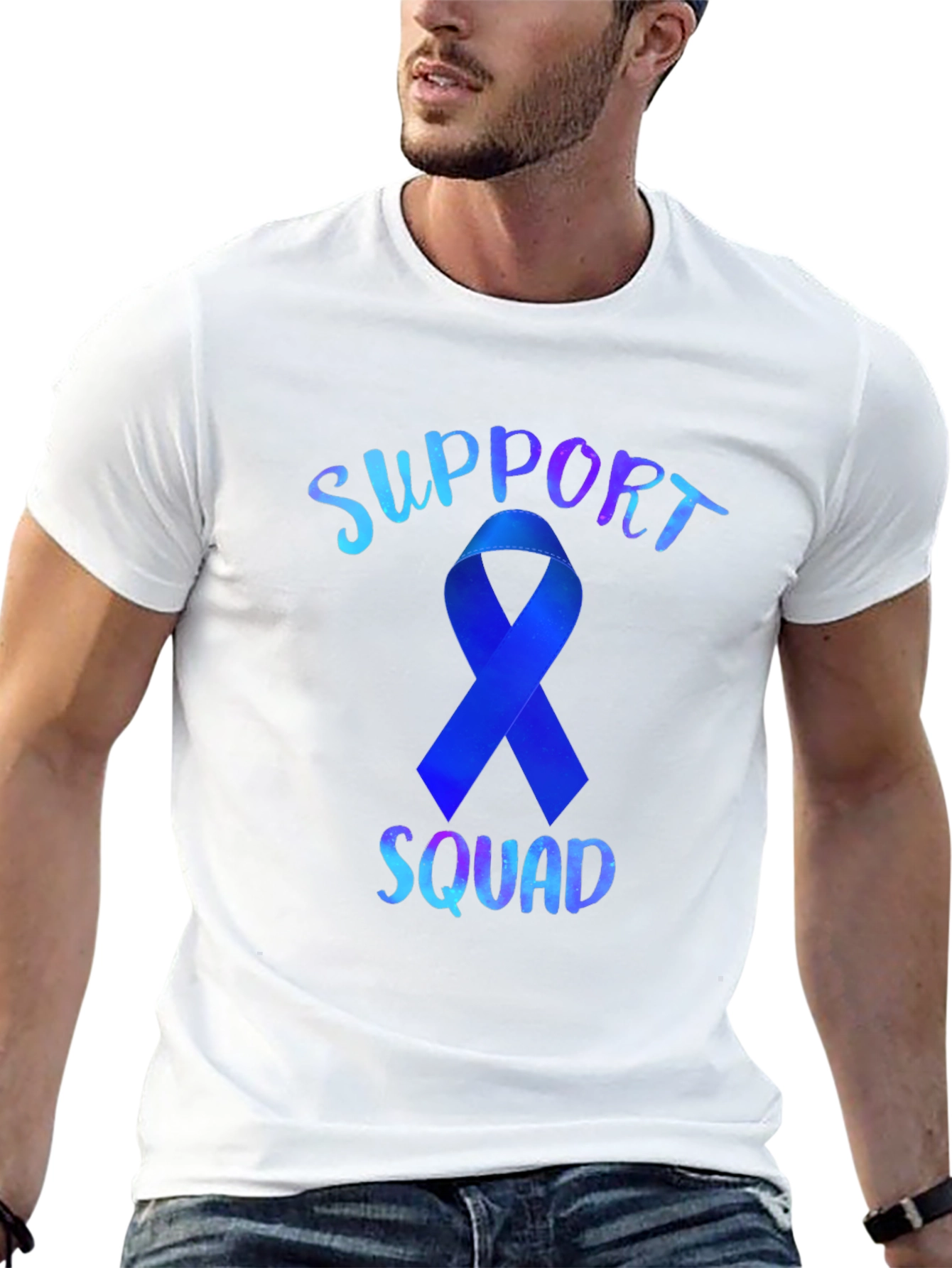 Support Squad Ribbon Graphic Tee