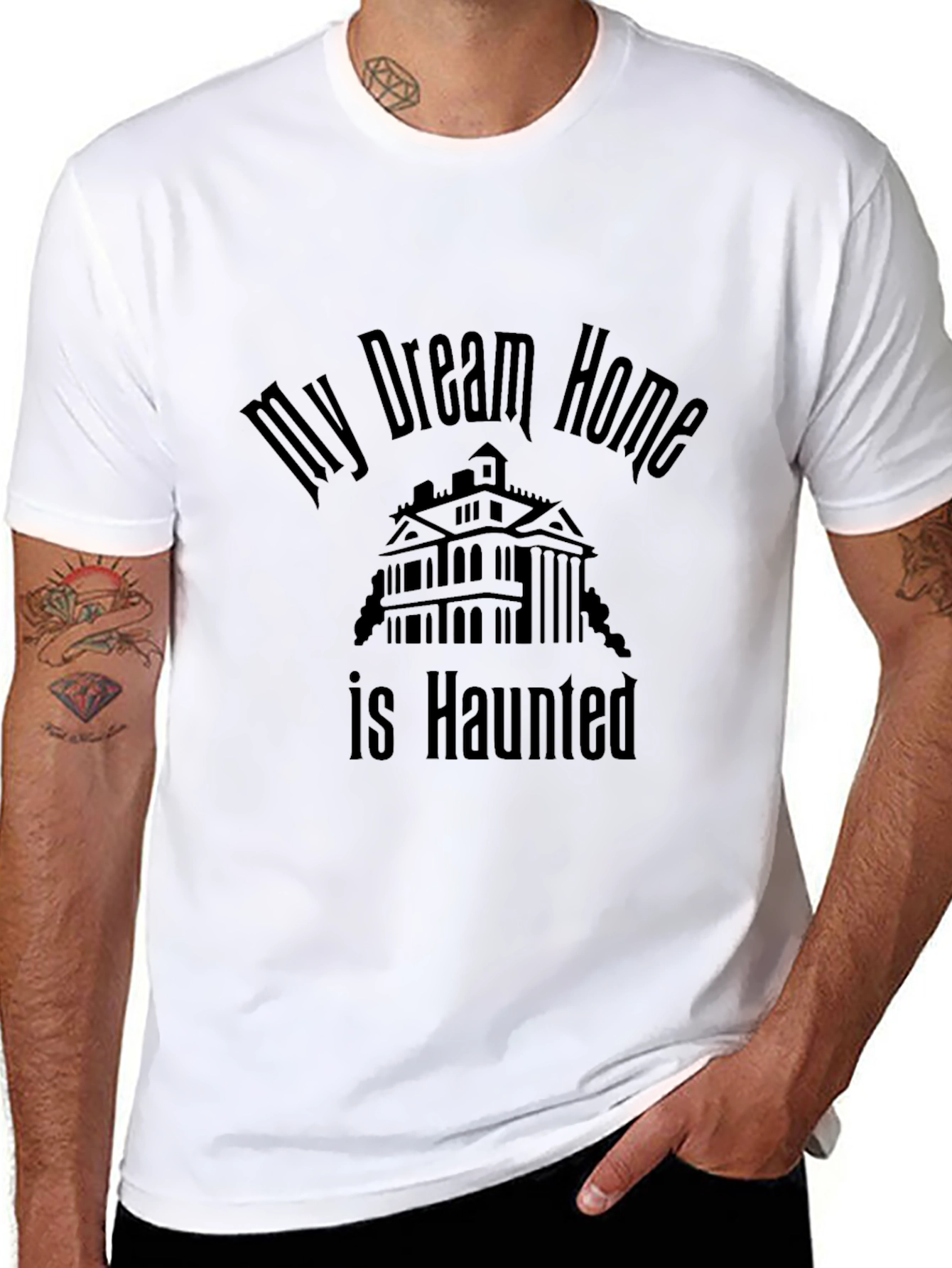 Haunted Home Graphic T-Shirt