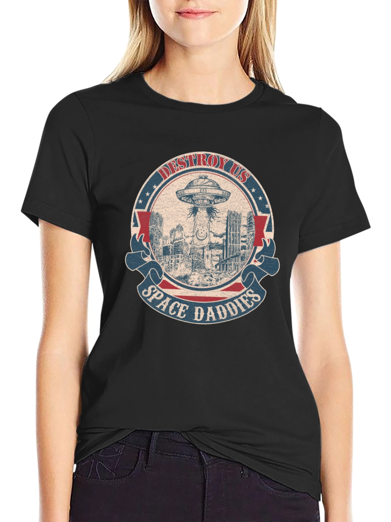 Destroy Us Space Daddies Graphic Tee