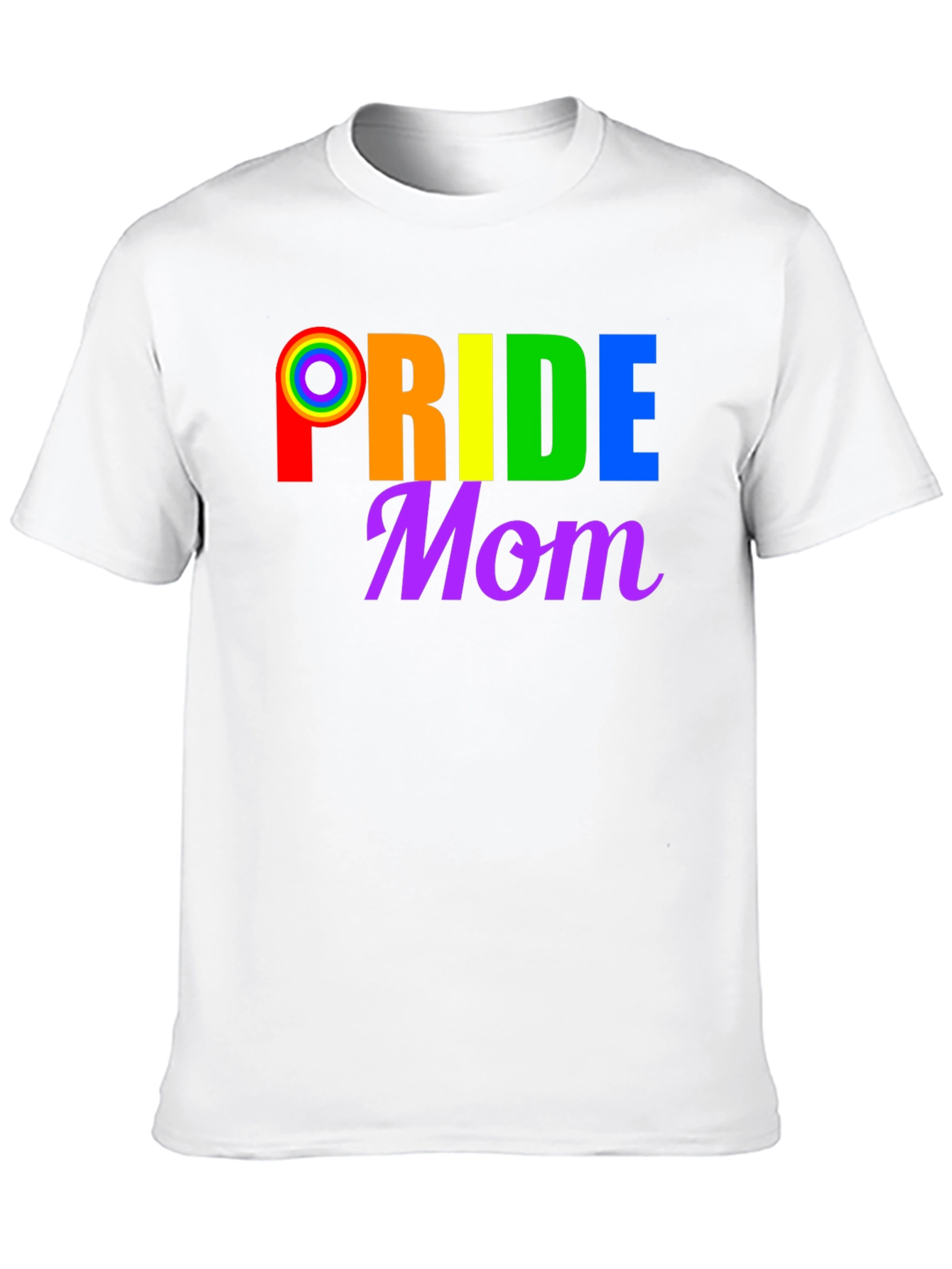 Pride Mom T-Shirt LGBTQ+ Rainbow Graphic Tee