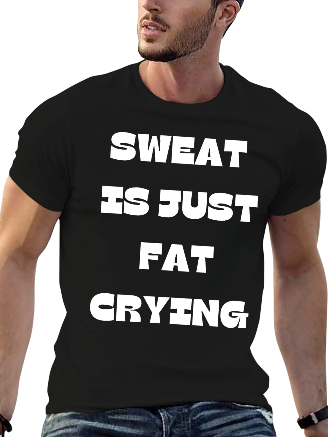 Sweat Is Just Fat Crying Graphic Tee