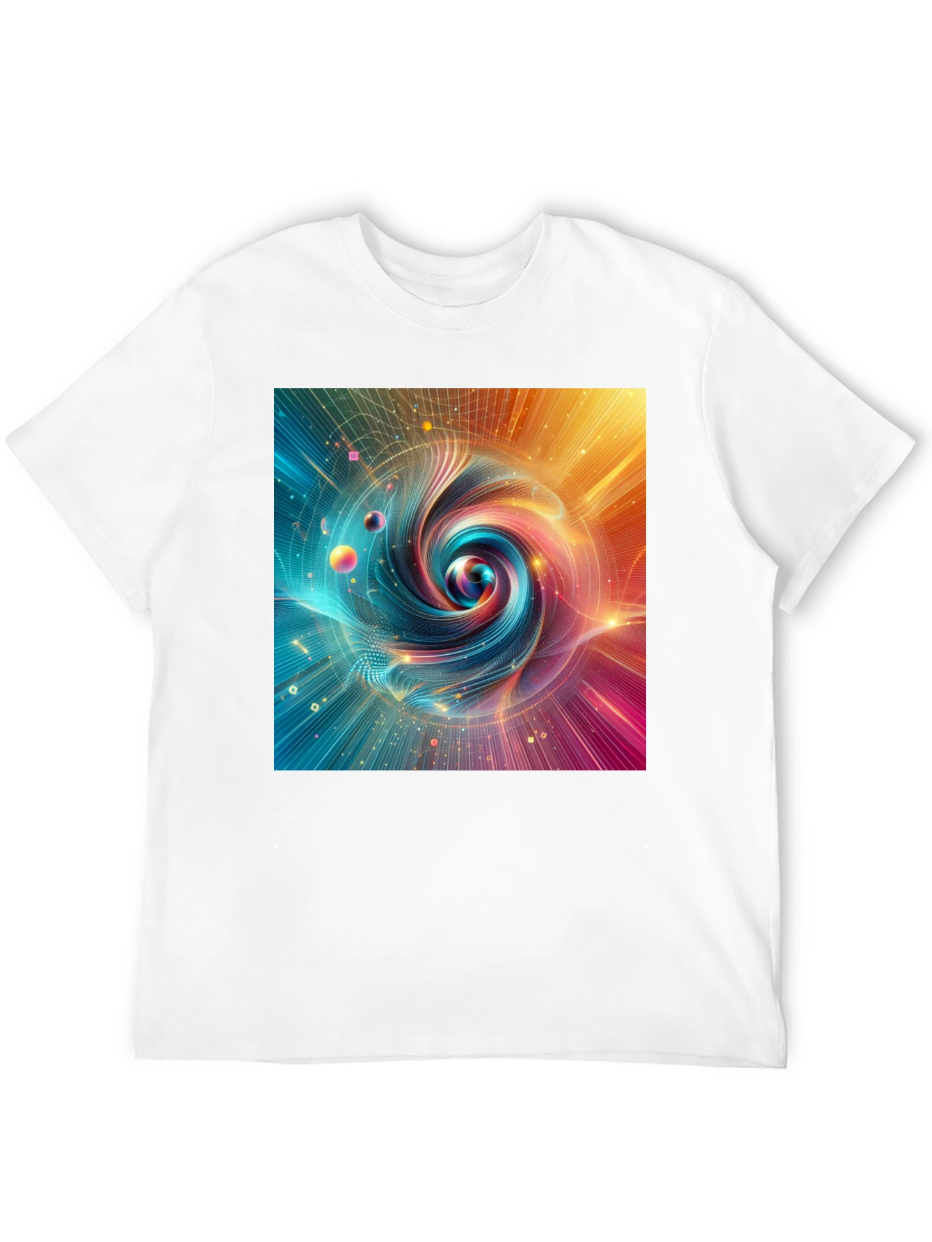 Vortex Graphic T-Shirt: Abstract Swirl Design