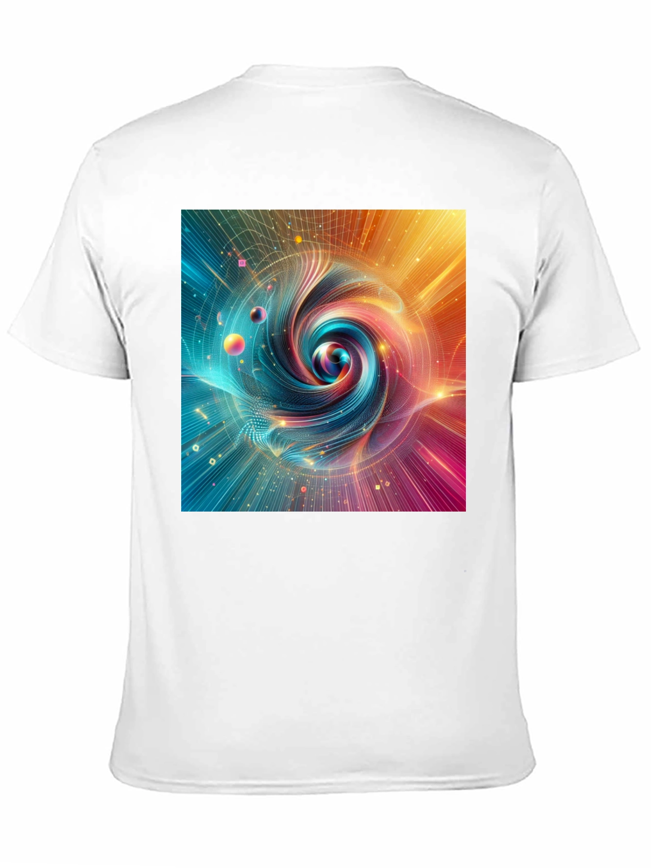 Vortex Graphic T-Shirt: Abstract Swirl Design