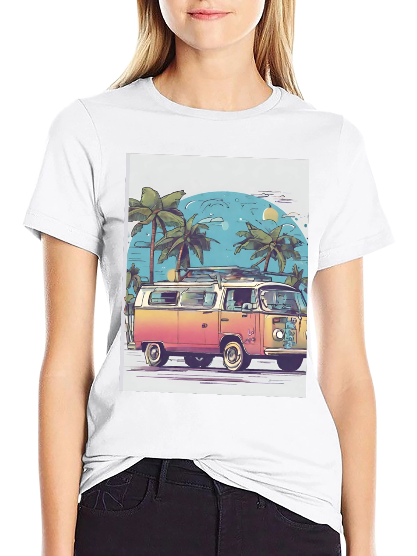 Retro Beach Van Graphic Tee