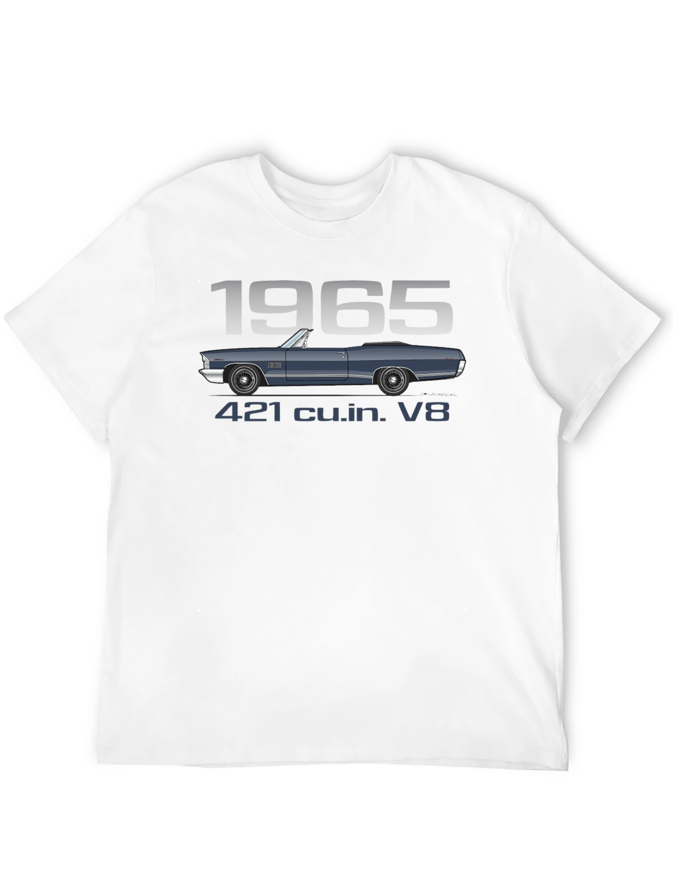 1965 Car T-Shirt - 421 cu.in. V8 Engine