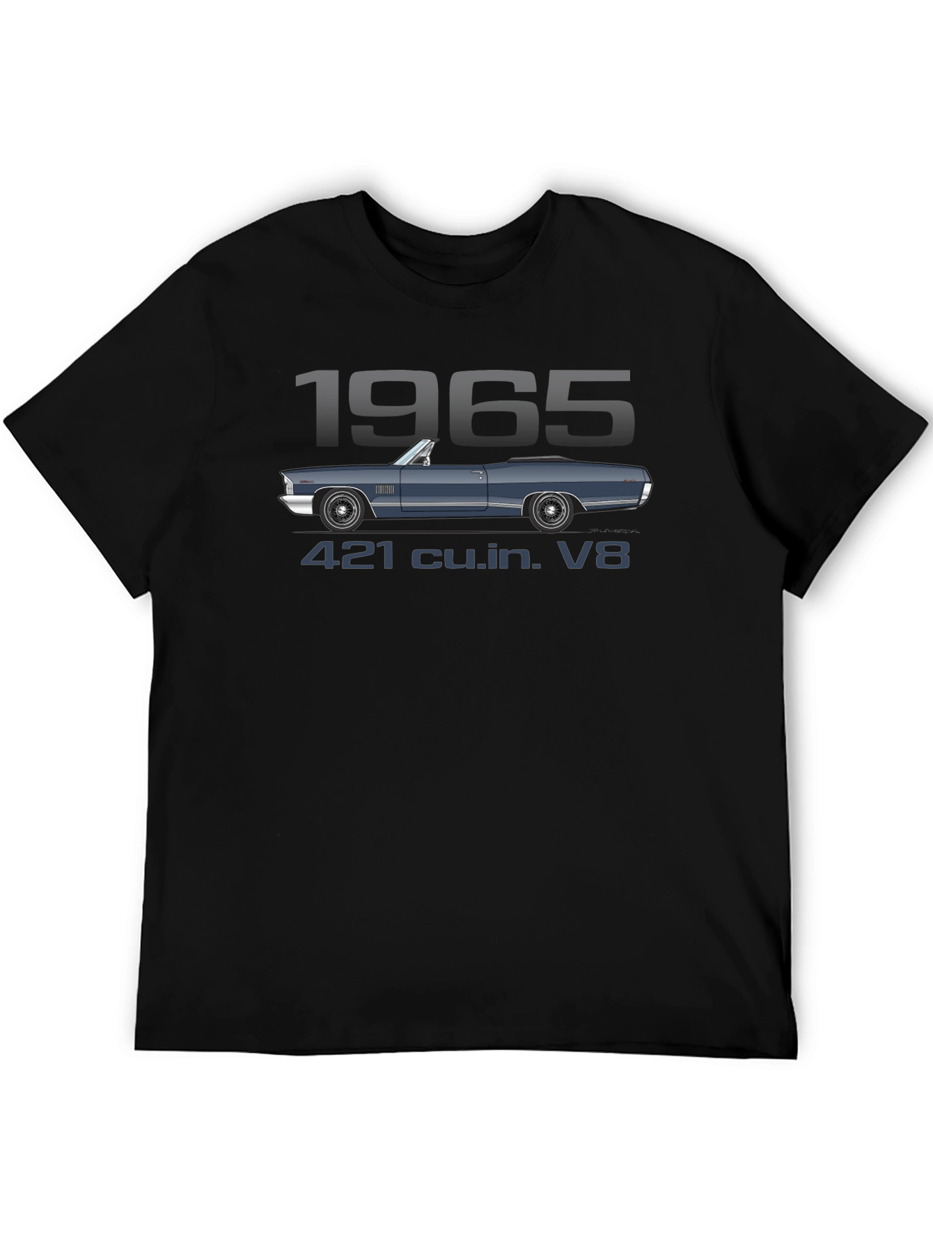 1965 Car T-Shirt - 421 cu.in. V8 Engine
