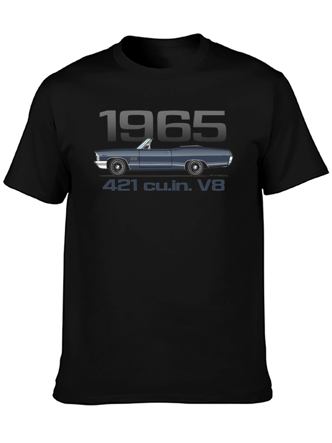 1965 Car T-Shirt - 421 cu.in. V8 Engine
