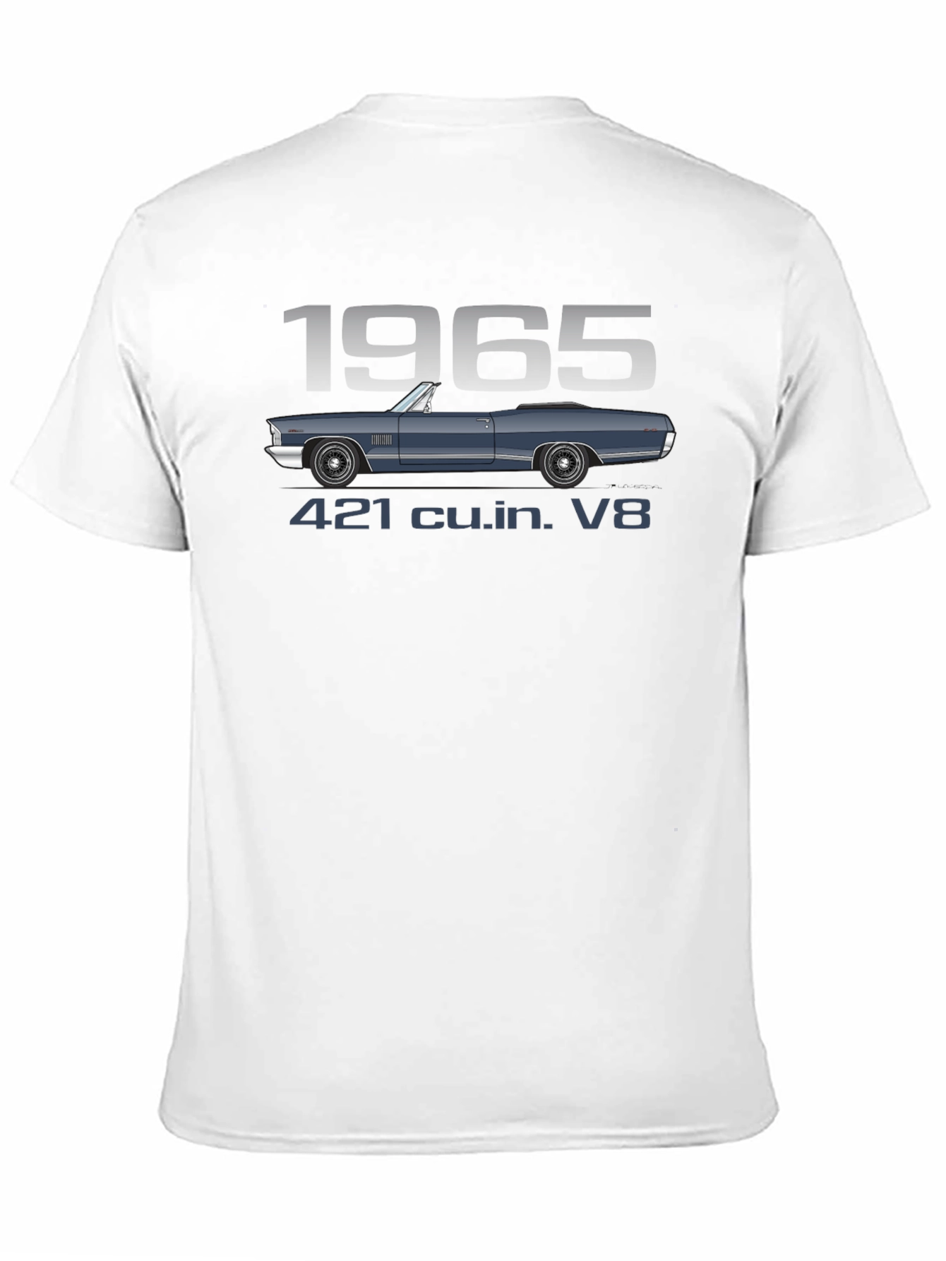 1965 Car T-Shirt - 421 cu.in. V8 Engine