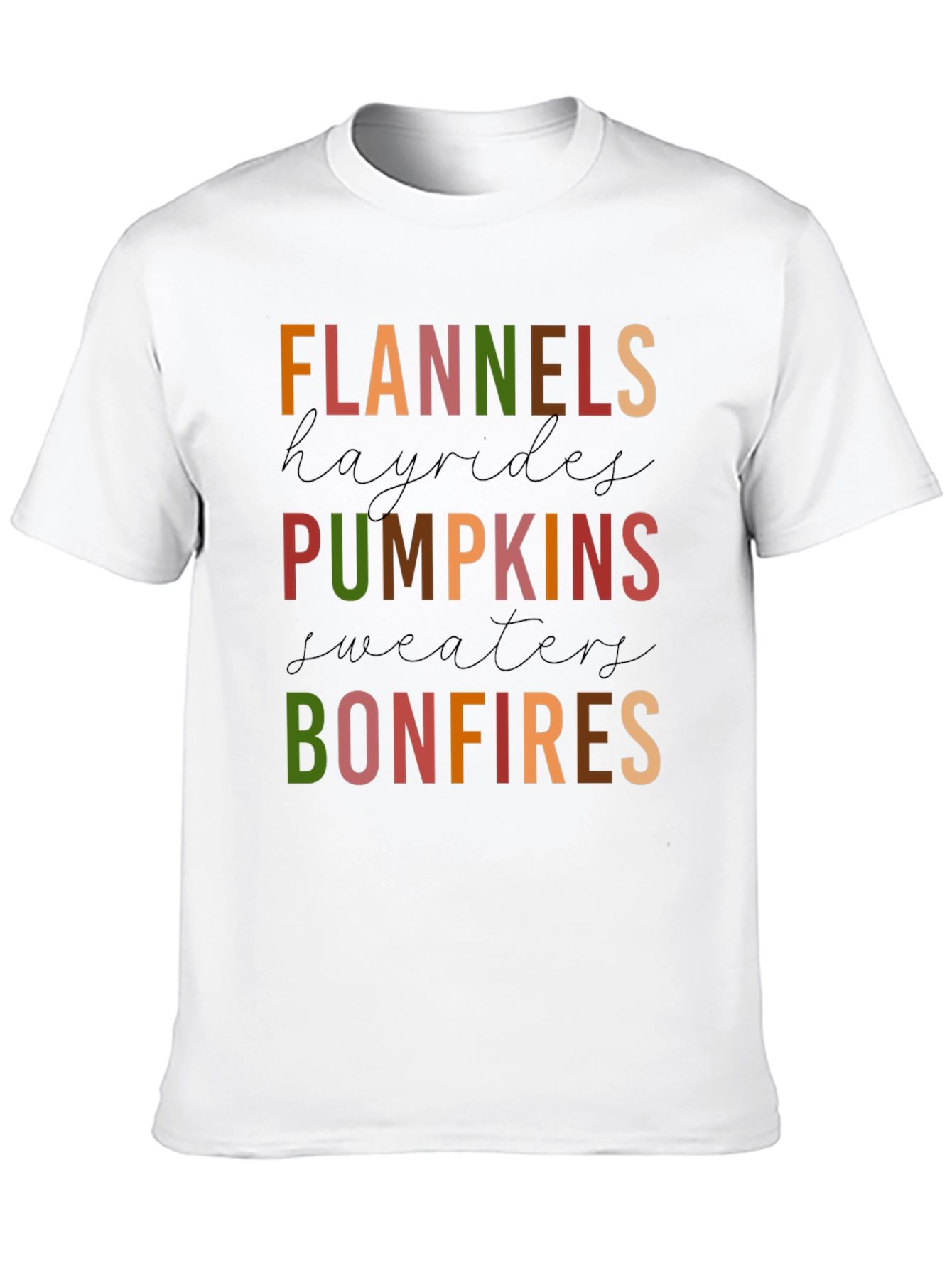Fall Favorites Graphic Tee - Bonfires & Pumpkins