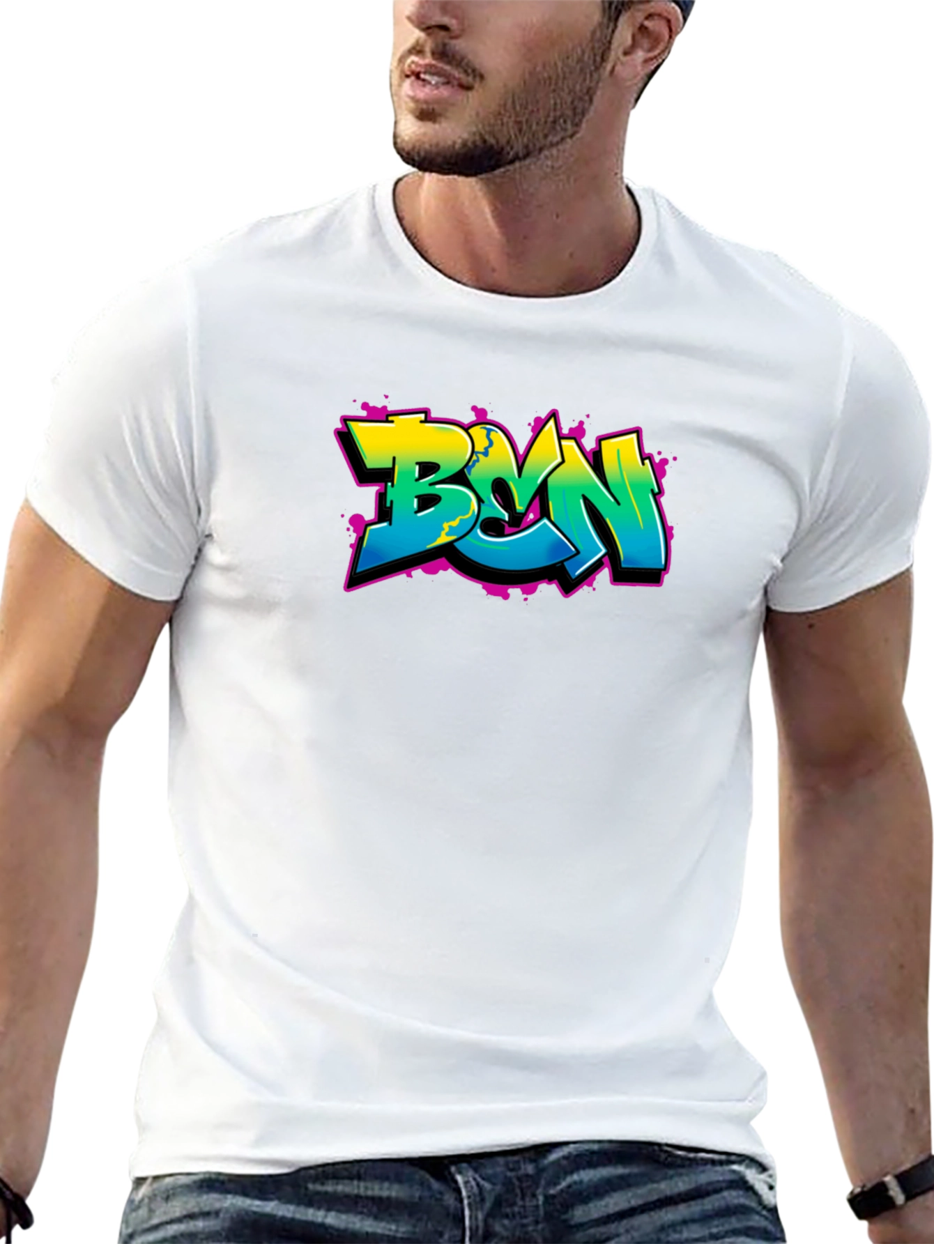 BVN Graffiti Style Black T-Shirt