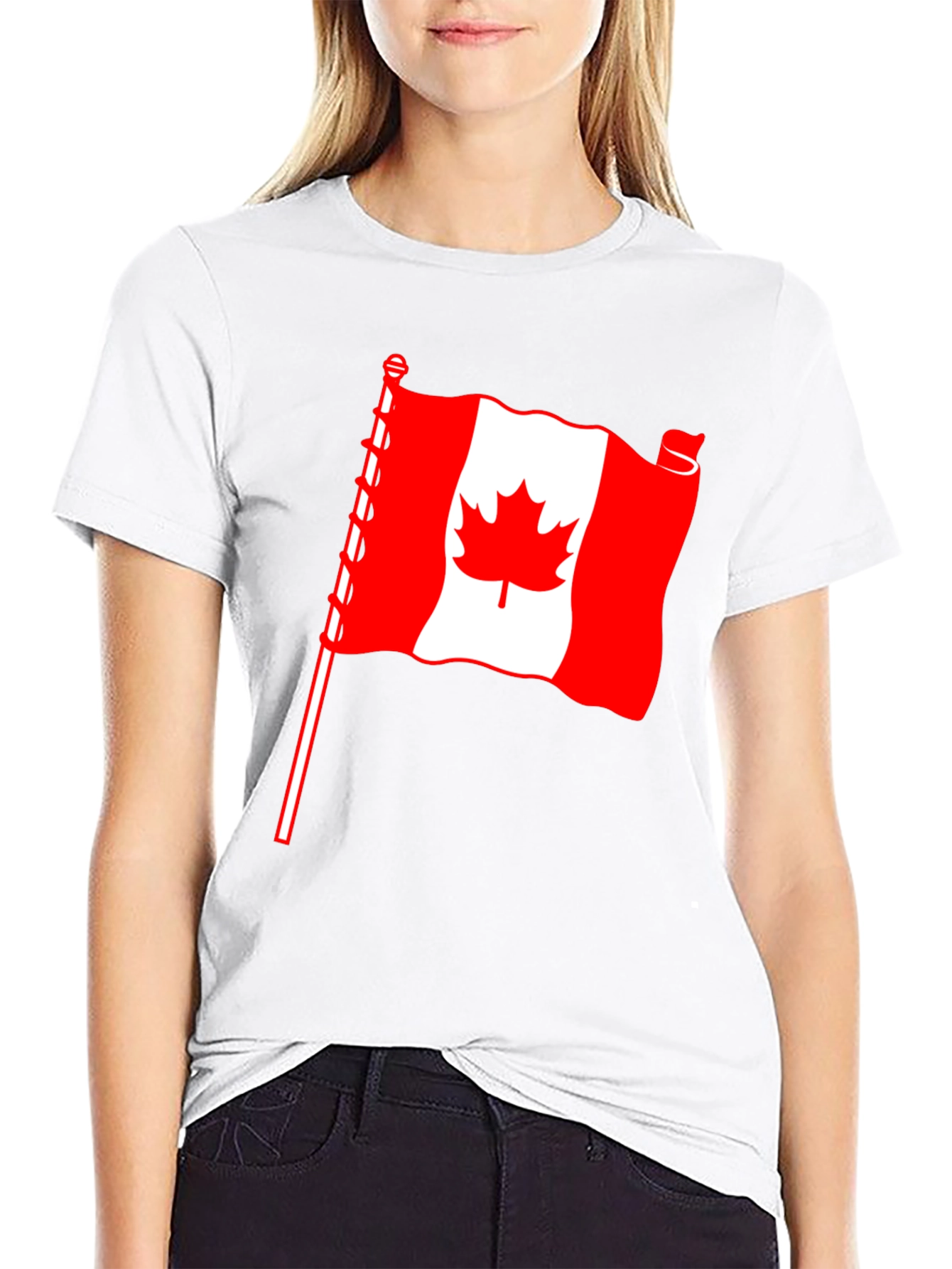 Canadian Flag T-Shirt - Stylish Patriotism
