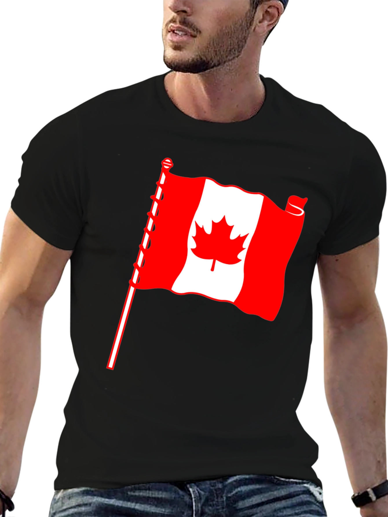 Canadian Flag T-Shirt - Stylish Patriotism