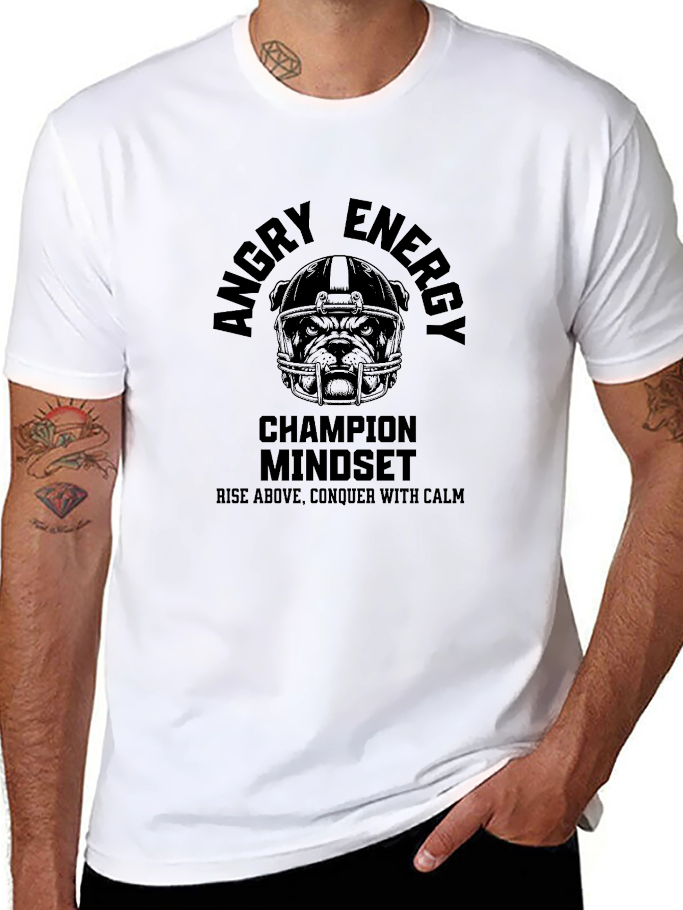 Angry Energy Champion Mindset Graphic Tee