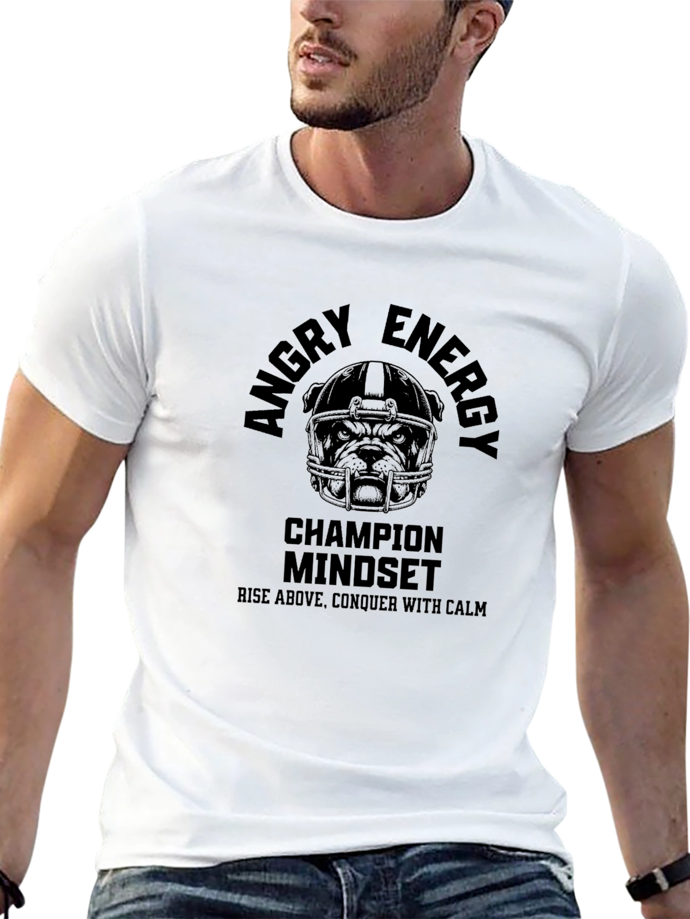 Angry Energy Champion Mindset Graphic Tee