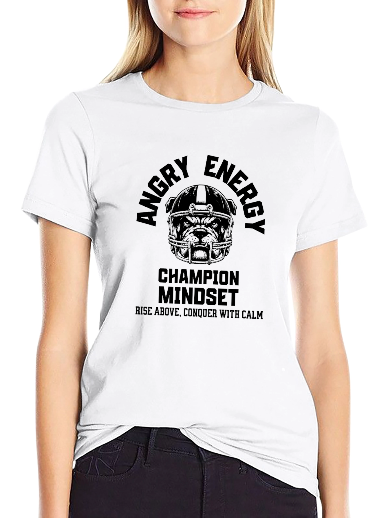 Angry Energy Champion Mindset Graphic Tee