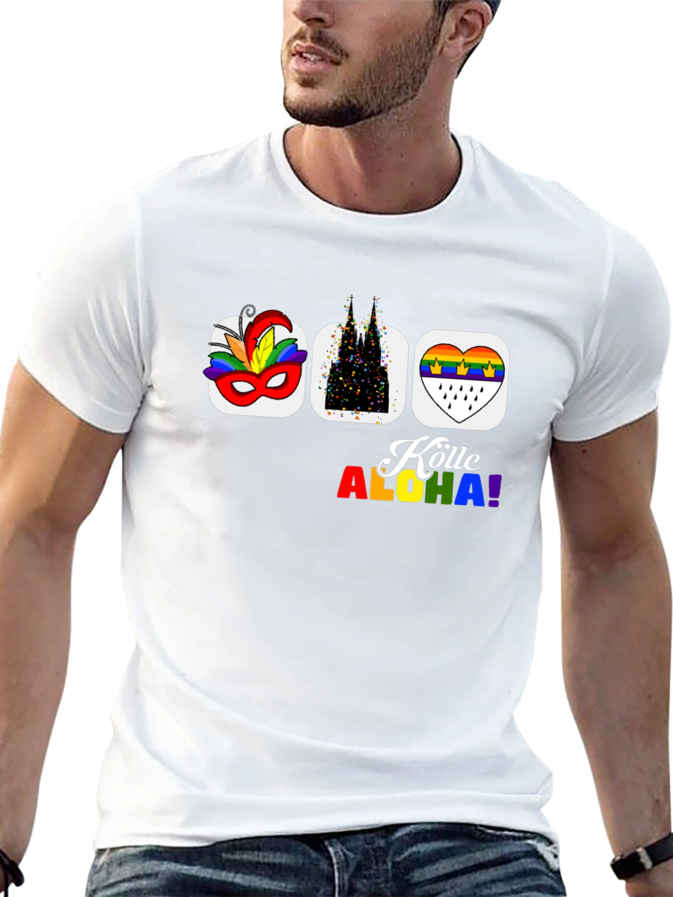 Köln Carnival Pride T-Shirt - Black Graphic Tee