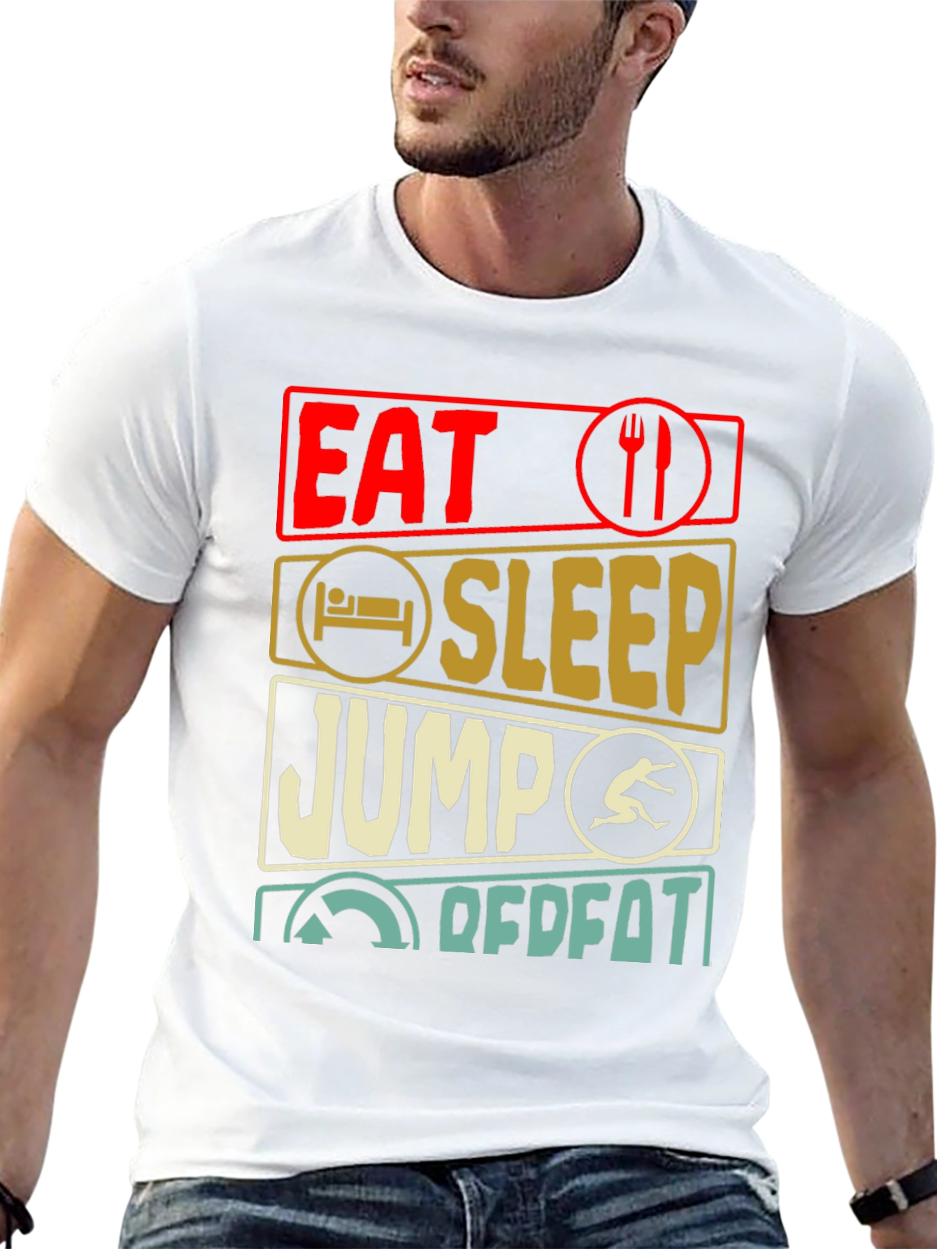 Eat Sleep Jump Repeat T-Shirt