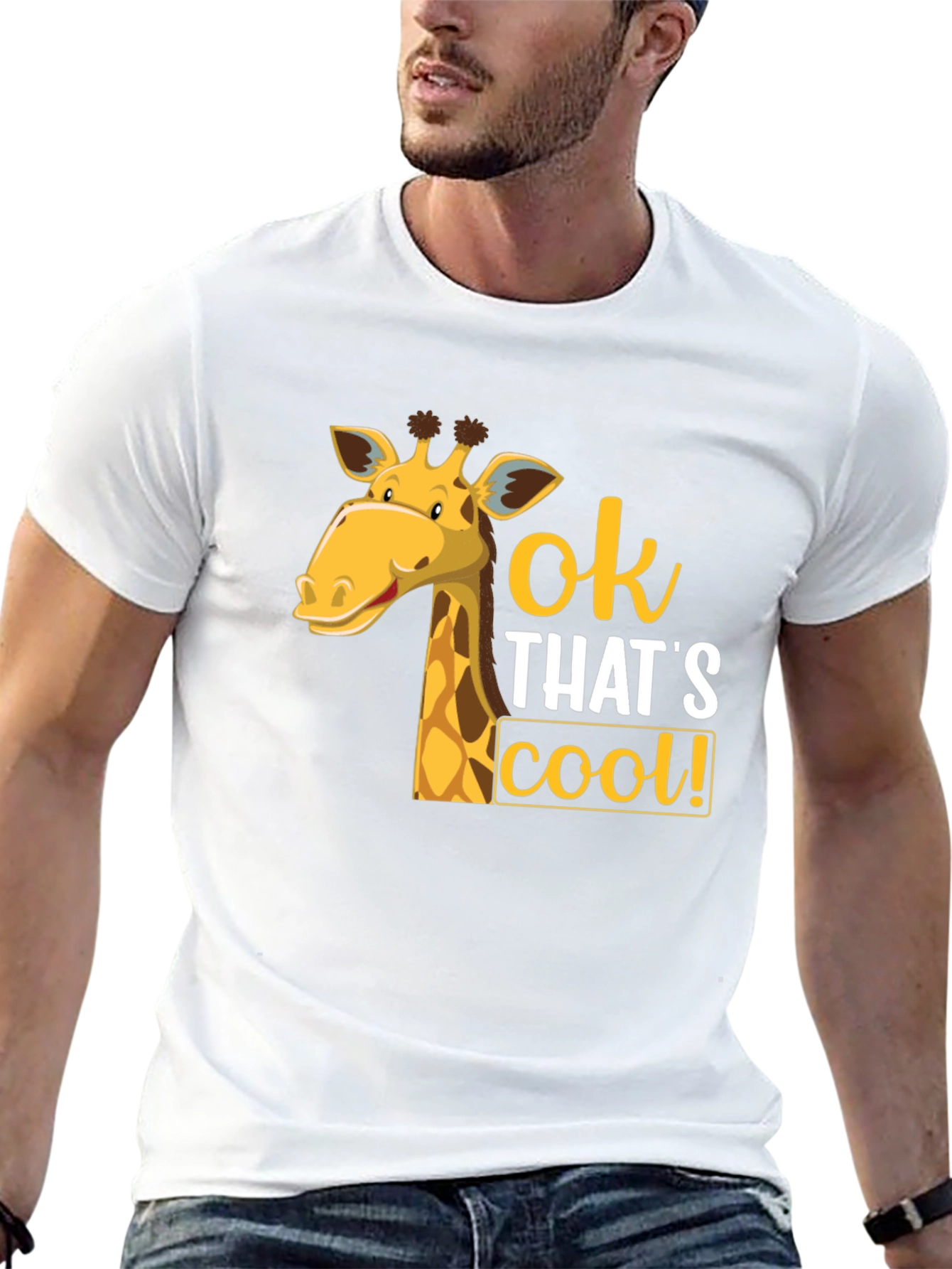 Cool Giraffe Graphic T-Shirt
