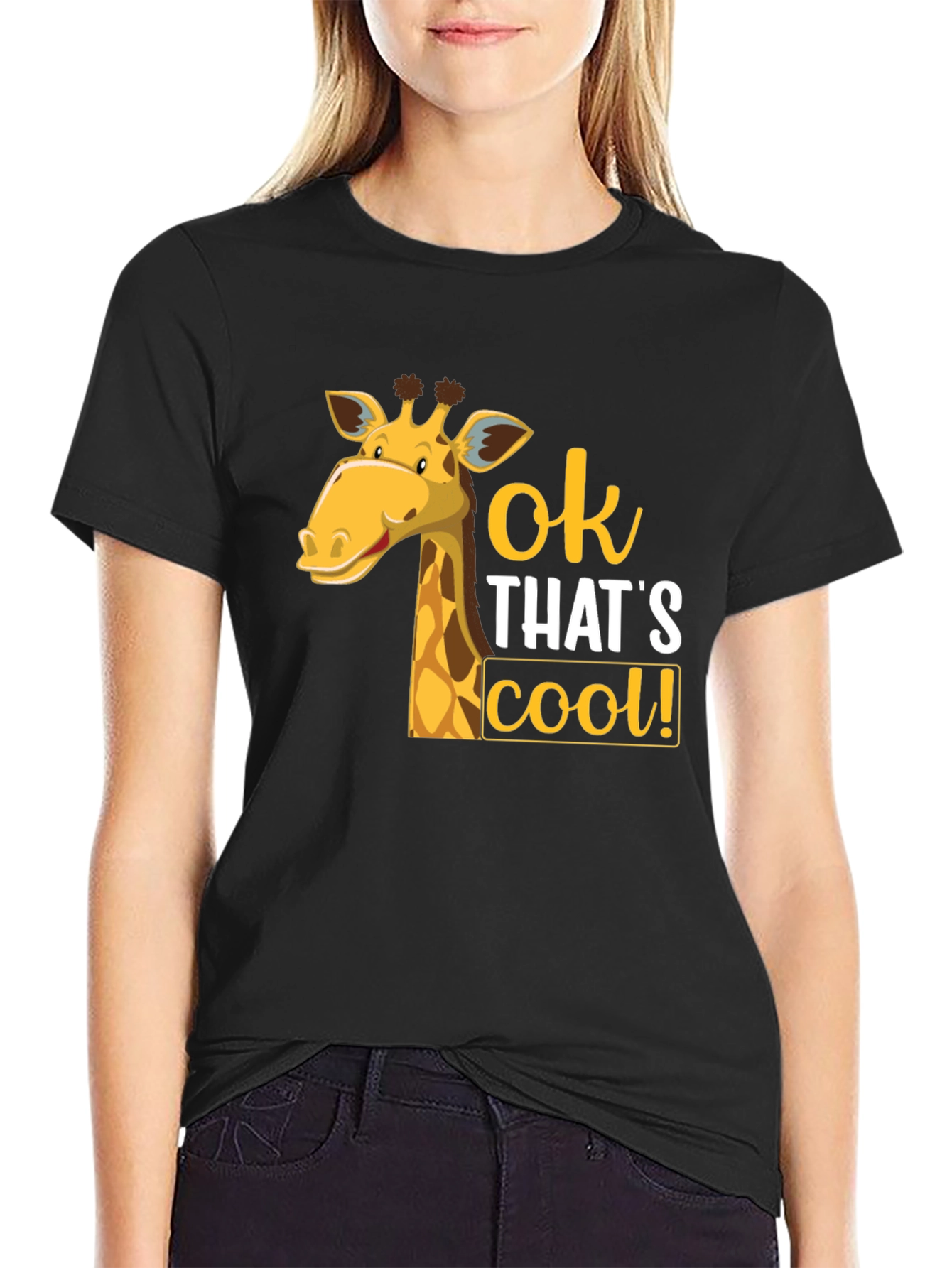 Cool Giraffe Graphic T-Shirt