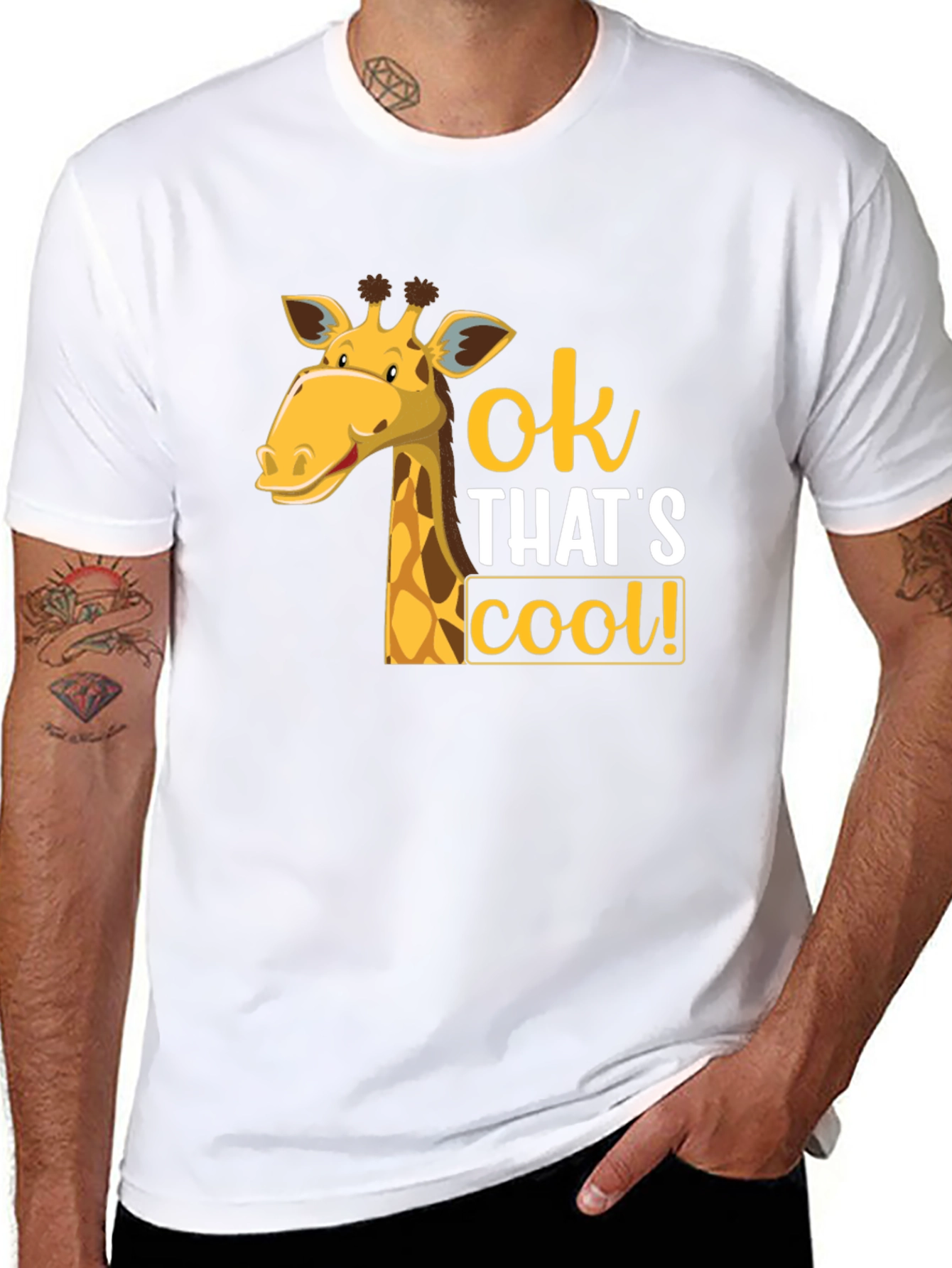 Cool Giraffe Graphic T-Shirt