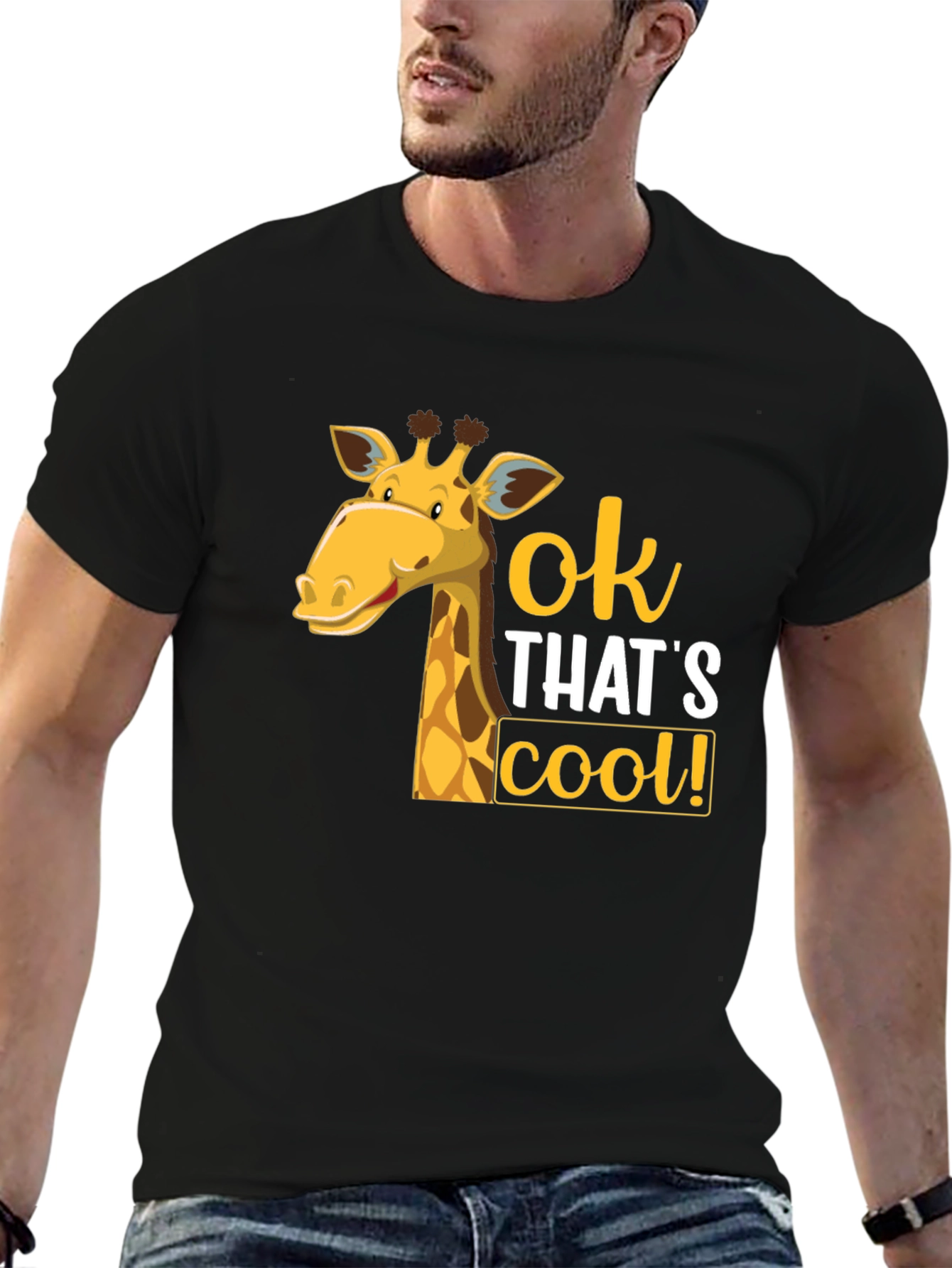 Cool Giraffe Graphic T-Shirt