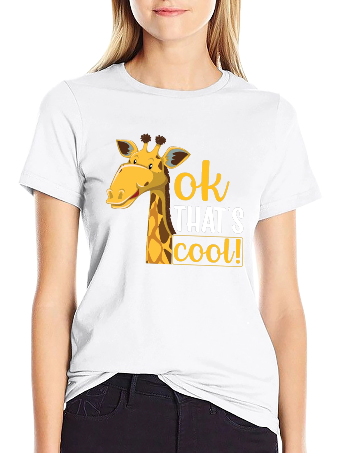 Cool Giraffe Graphic T-Shirt