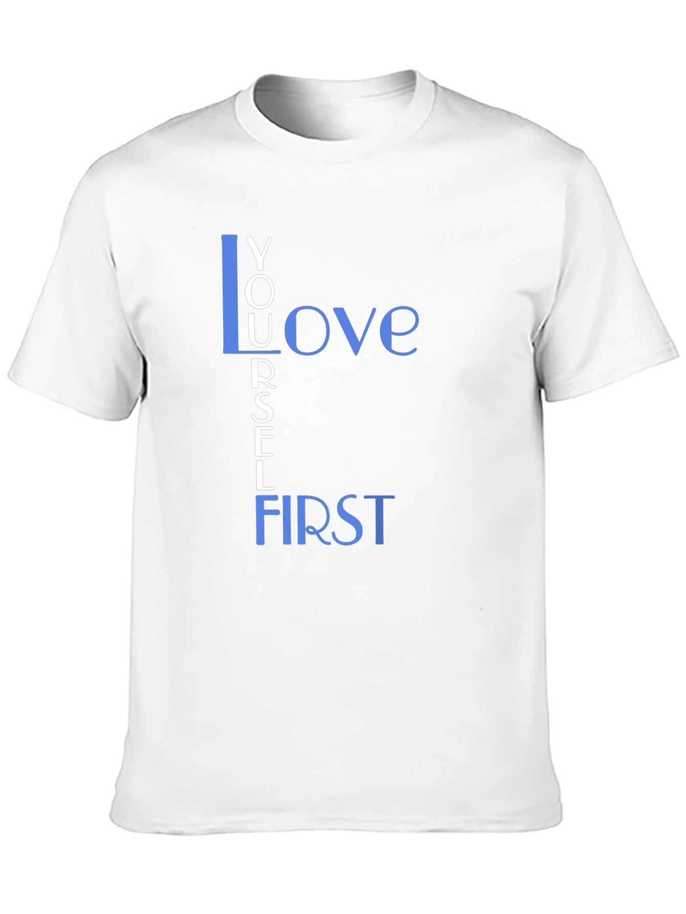 Love Yourself First Graphic Tee - Black Cotton