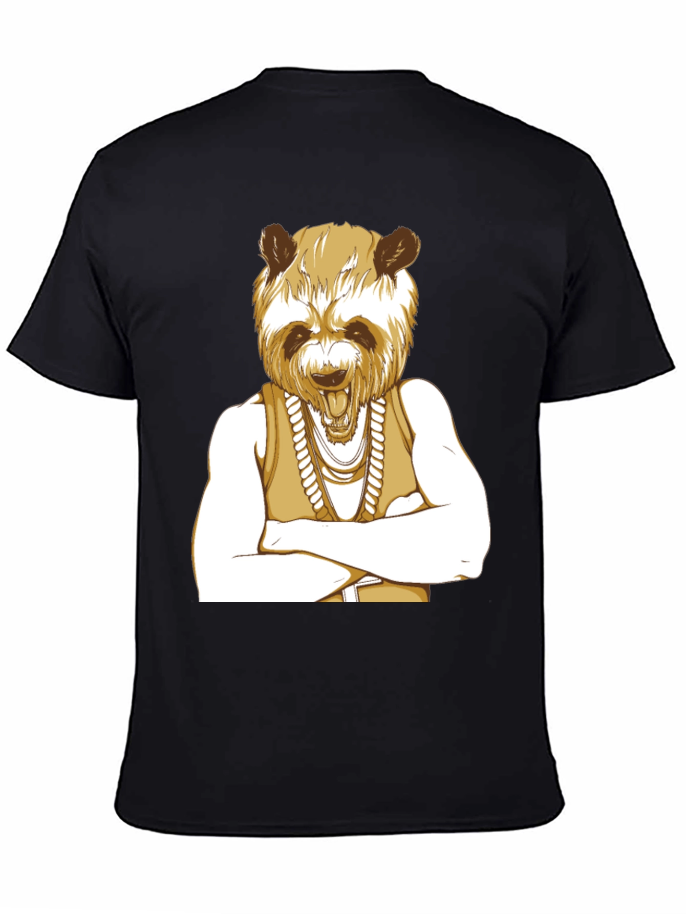 Panda Rapper Graphic Tee - Cool Casual Style