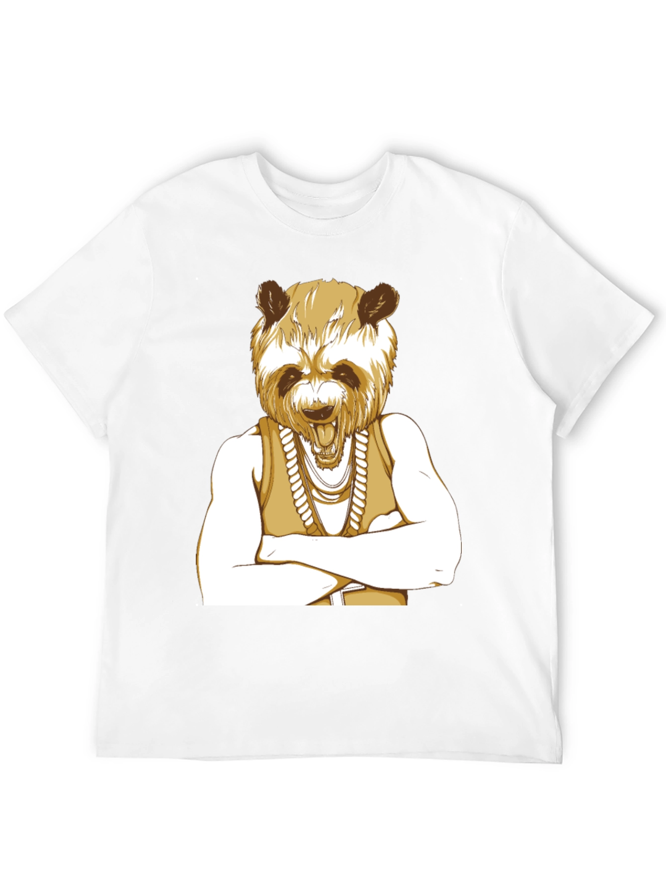 Panda Rapper Graphic Tee - Cool Casual Style