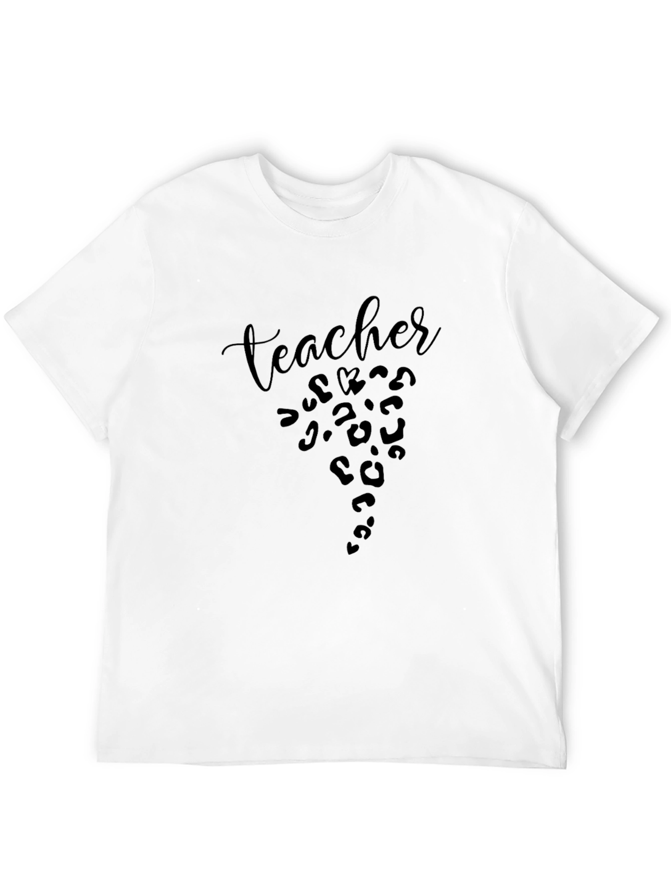 Teacher Leopard Print Graphic Tee